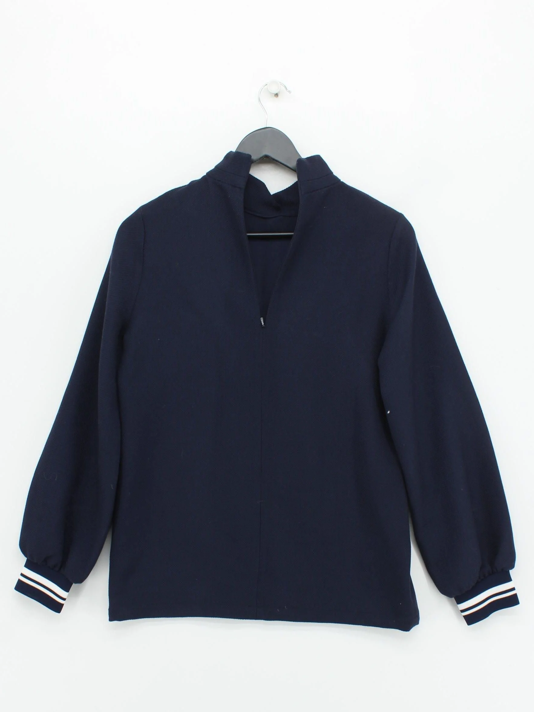 Mother Of Pearl Women's Top S Blue 100% Wool Long Sleeve High Neck Basic - Image 2