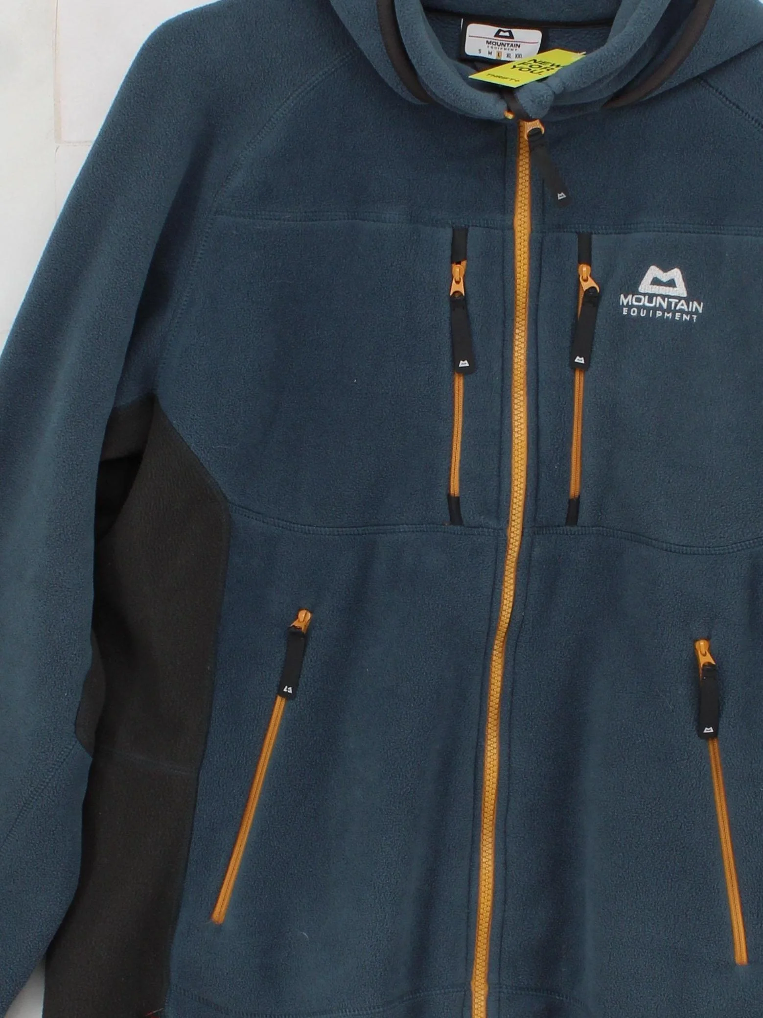 Mountain Equipment Men's Hoodie L Blue Polyester with Spandex Pullover - Image 3