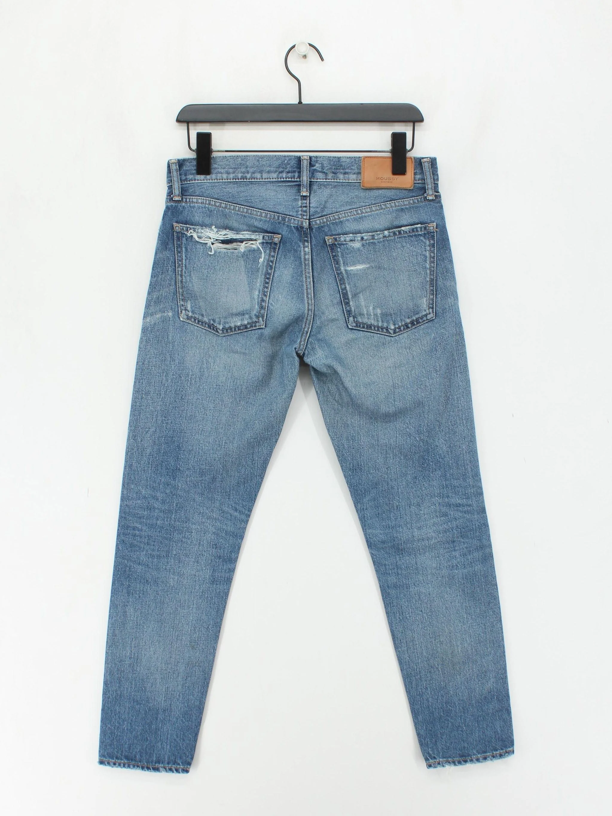 Moussy Men's Jeans S Blue 100% Cotton Straight - Image 2