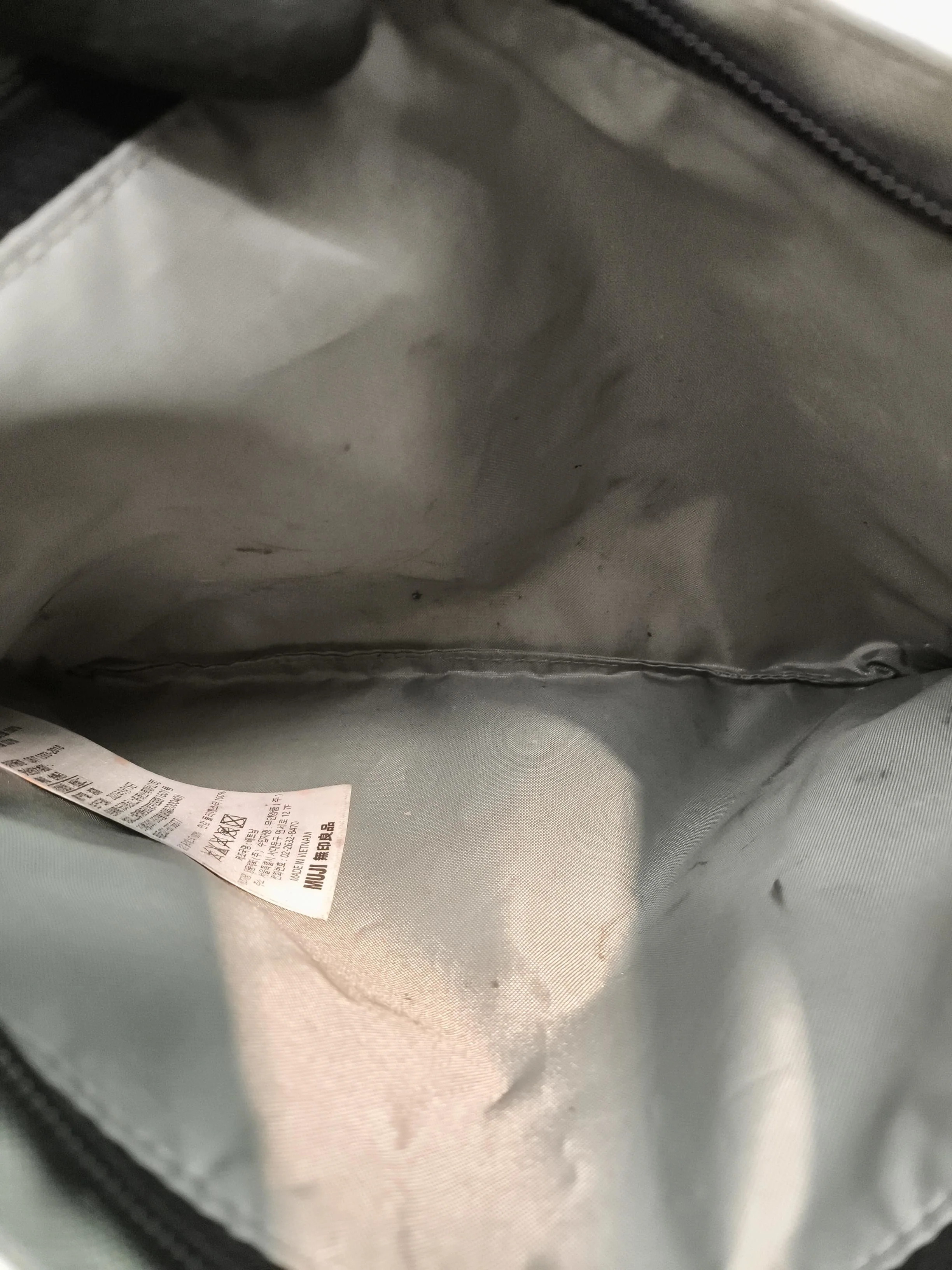 MUJI Men's Bag Grey 100% Polyester Belt Bag & Waist Pack - Image 4