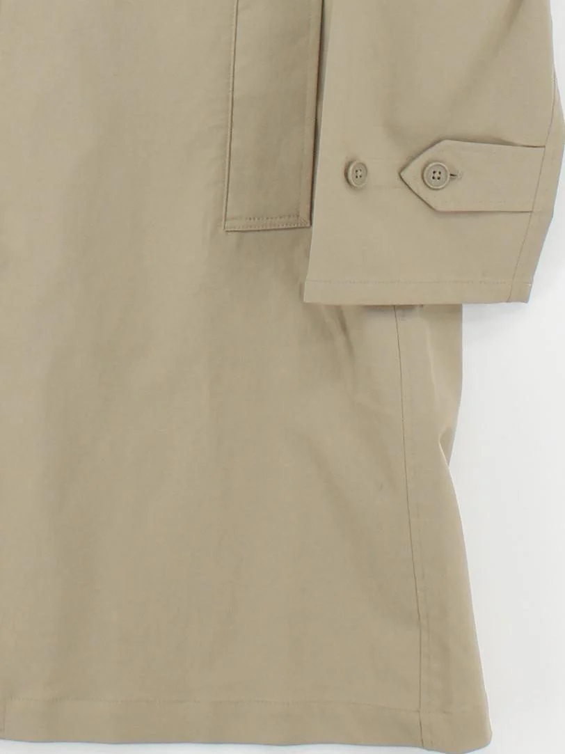MUJI Men's Coat S Tan Polyester with Elastane Trench Coat - Image 4