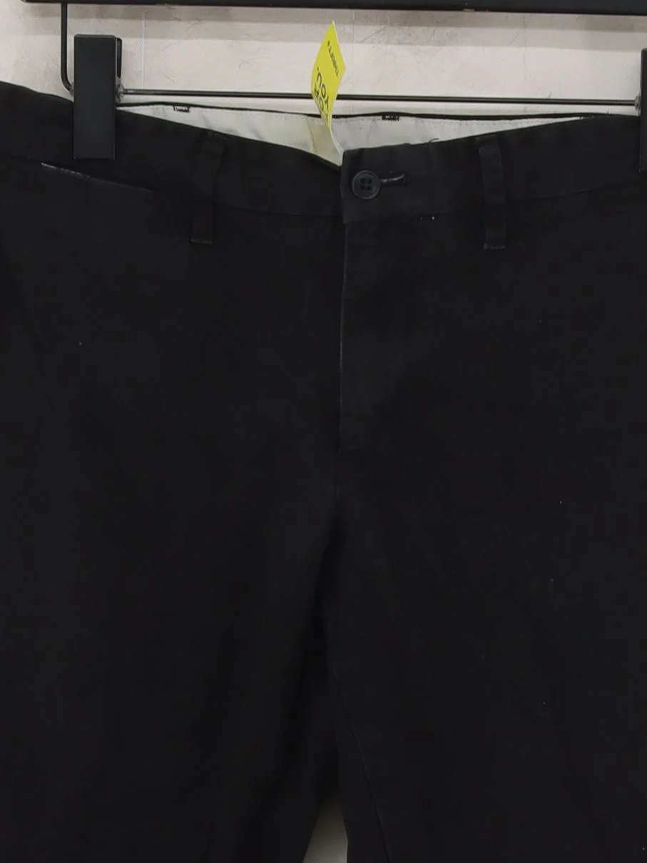 MUJI Men's Trousers W 31 in; L 30 in Black Cotton with Polyester Straight Chino - Image 3
