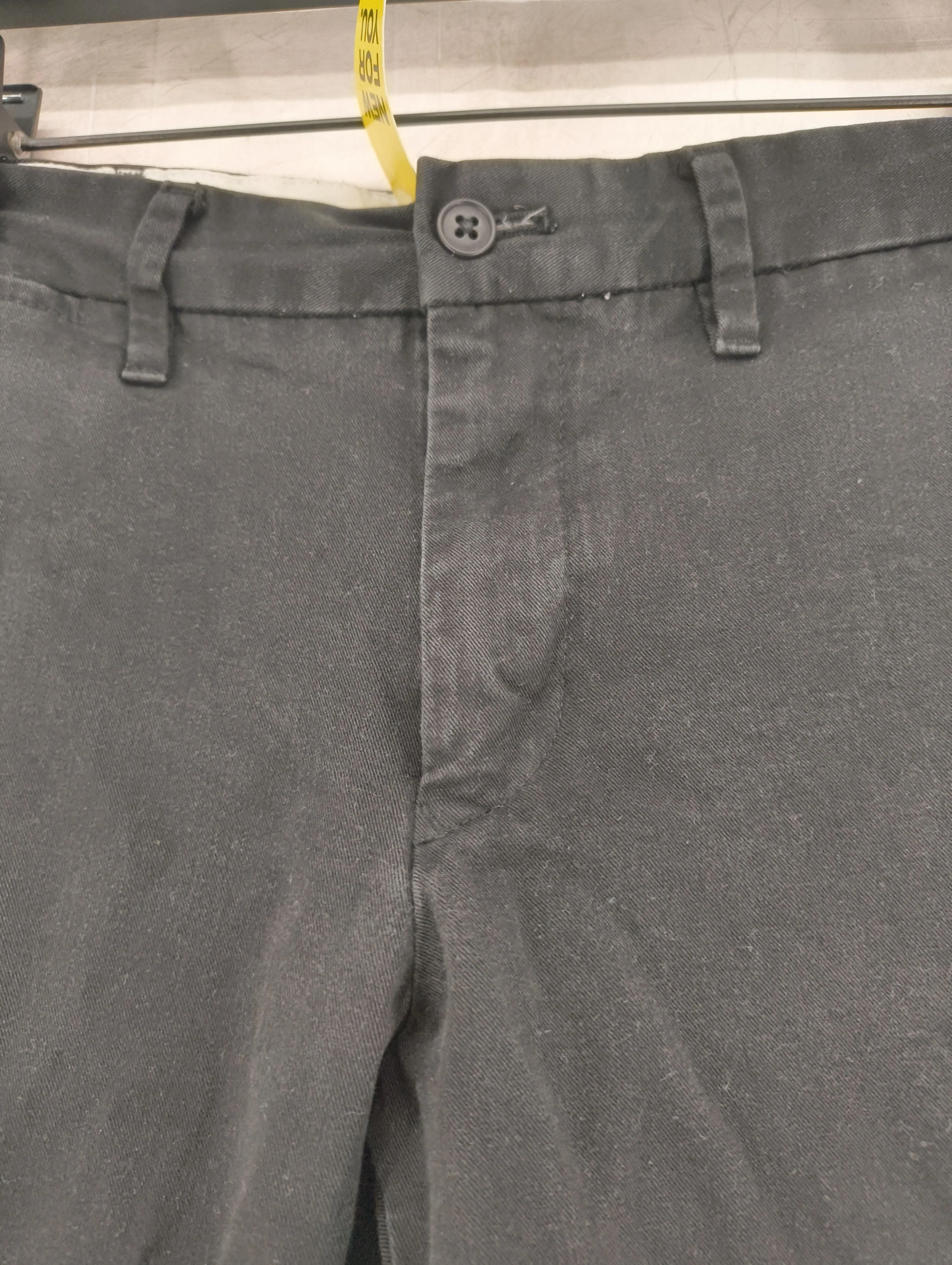 MUJI Men's Trousers W 31 in; L 30 in Black Cotton with Polyester Straight Chino - Image 5