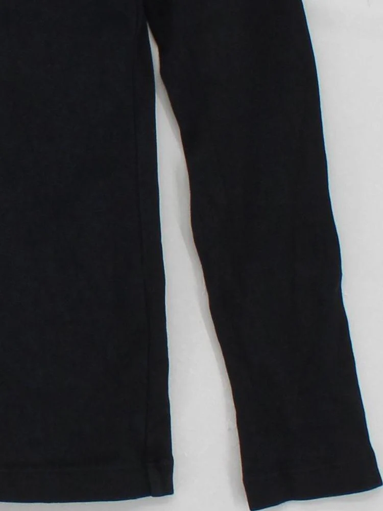 MUJI Women's Top S Black Cotton with Elastane Long Sleeve Roll Neck Basic - Image 4