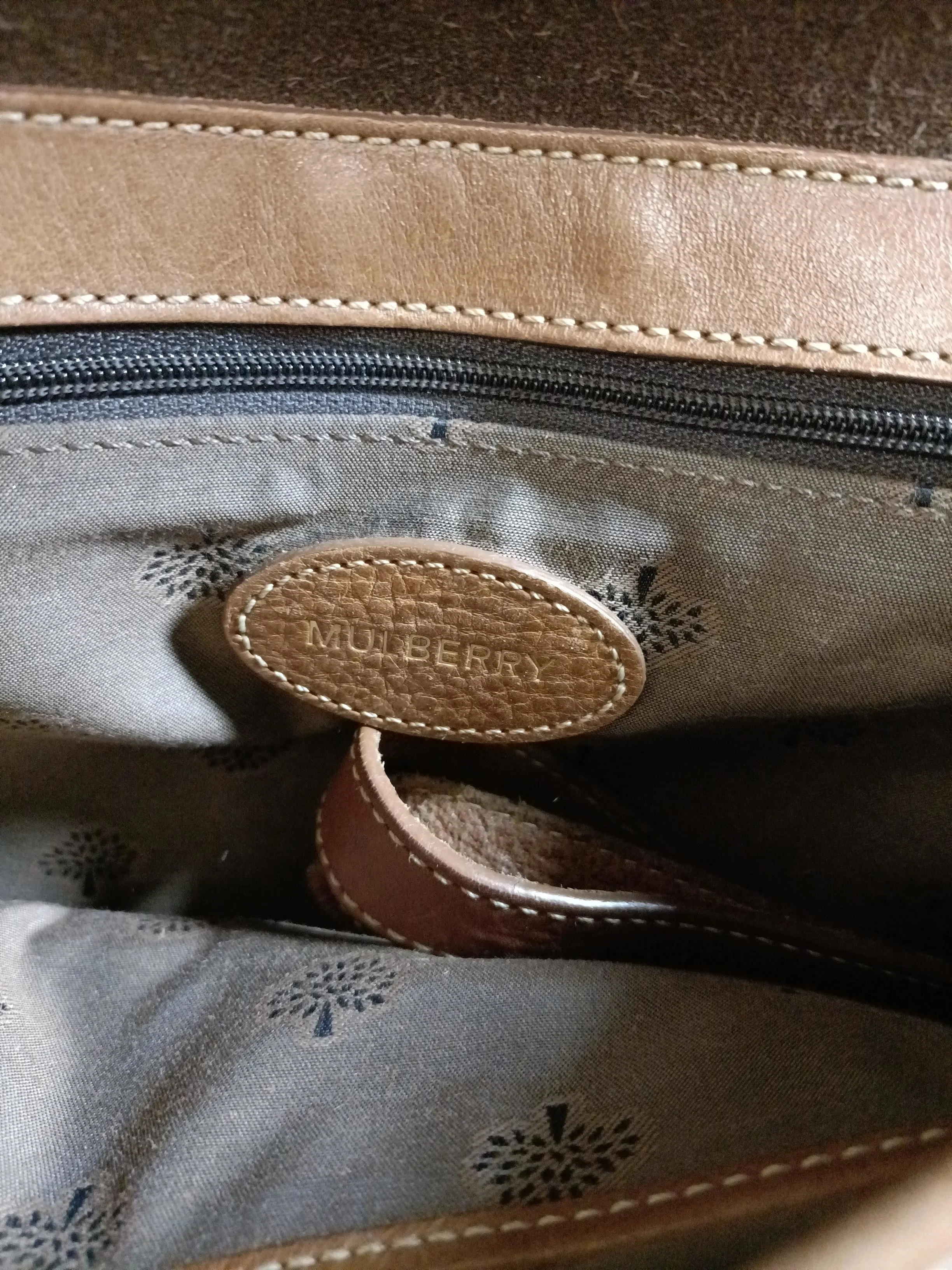 Mulberry Men's Bag Brown 100% Leather Briefcase/Document Case - Image 7