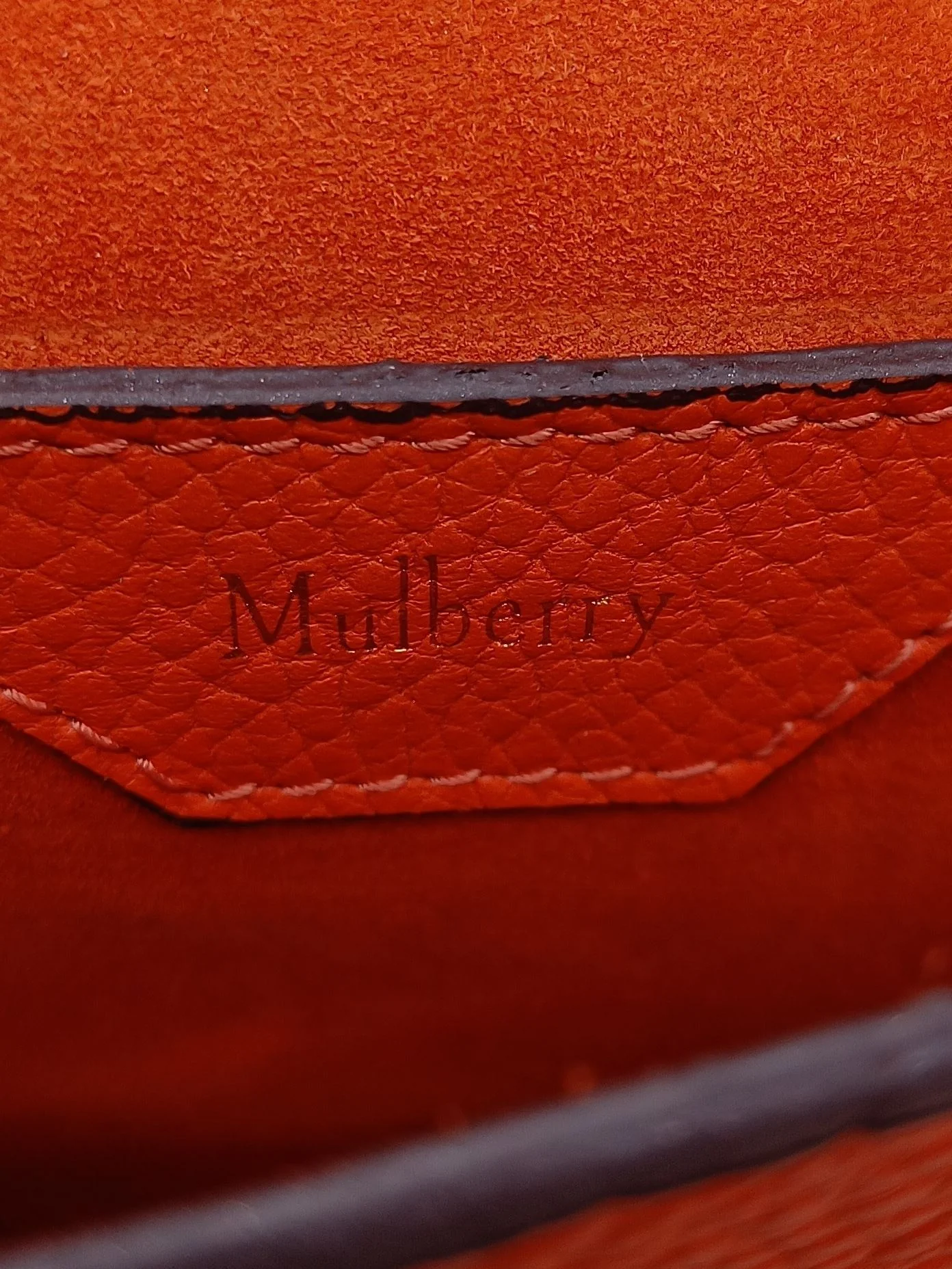 Mulberry Women's Bag Orange 100% Other Shoulder Bag - Image 6