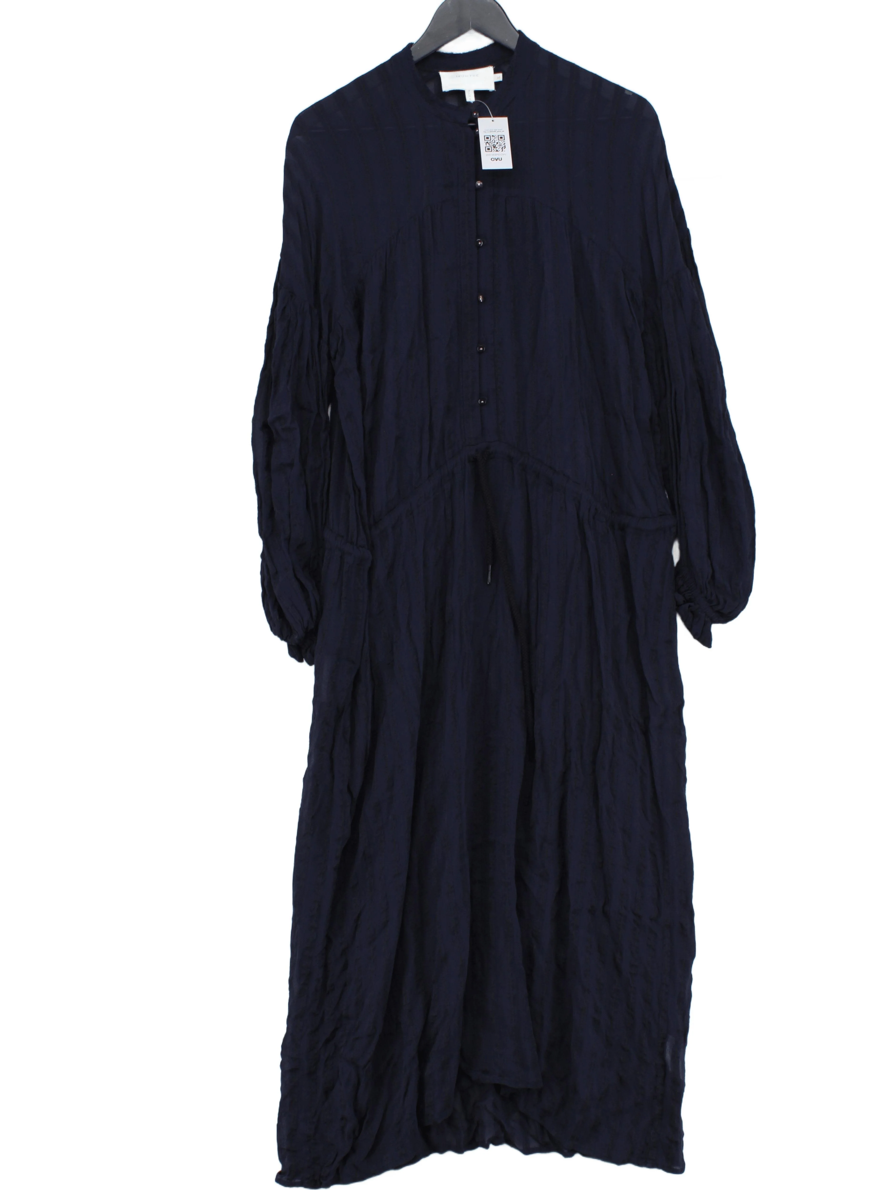 Munthe Shirt Midi Dress in Blue