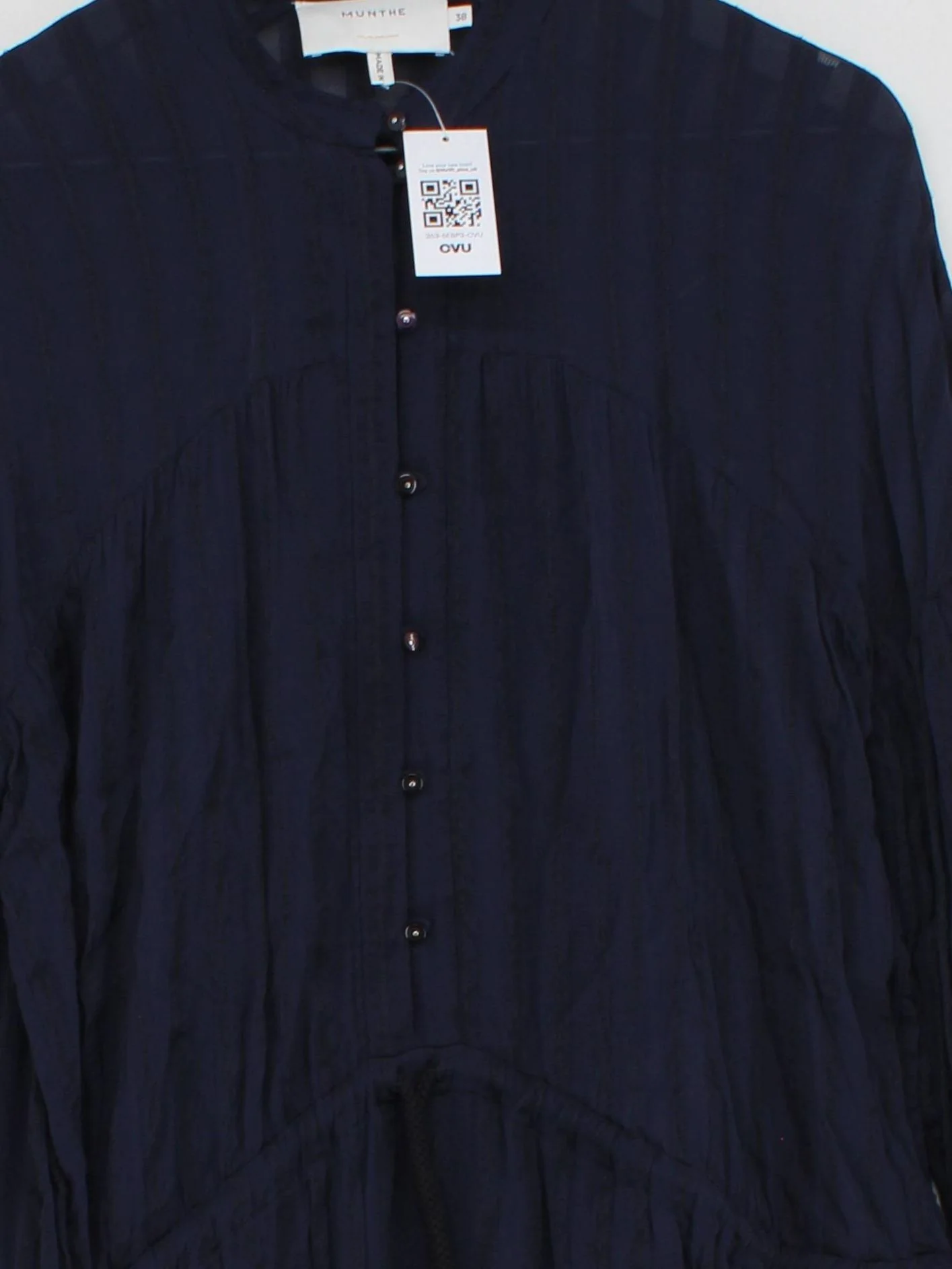 Munthe Shirt Midi Dress in Blue - Image 3
