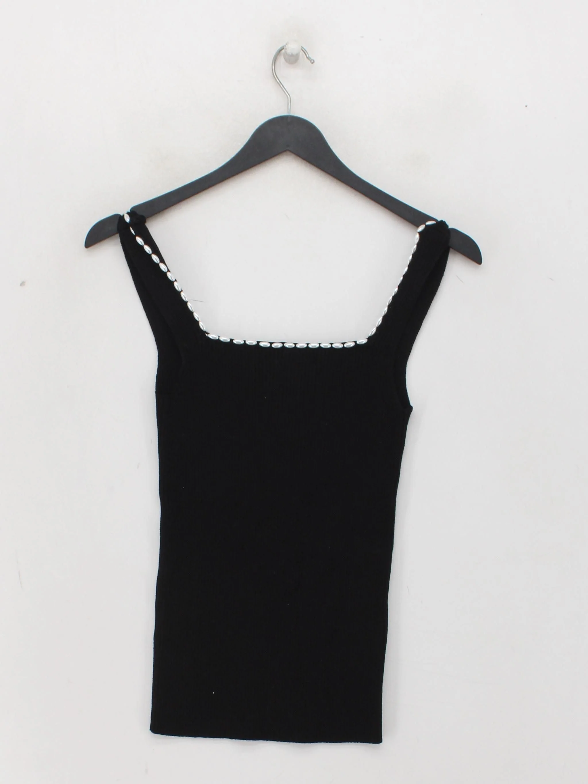 Musier Paris Women's T-Shirt UK 10 Black Cotton with Nylon Basic - Image 2