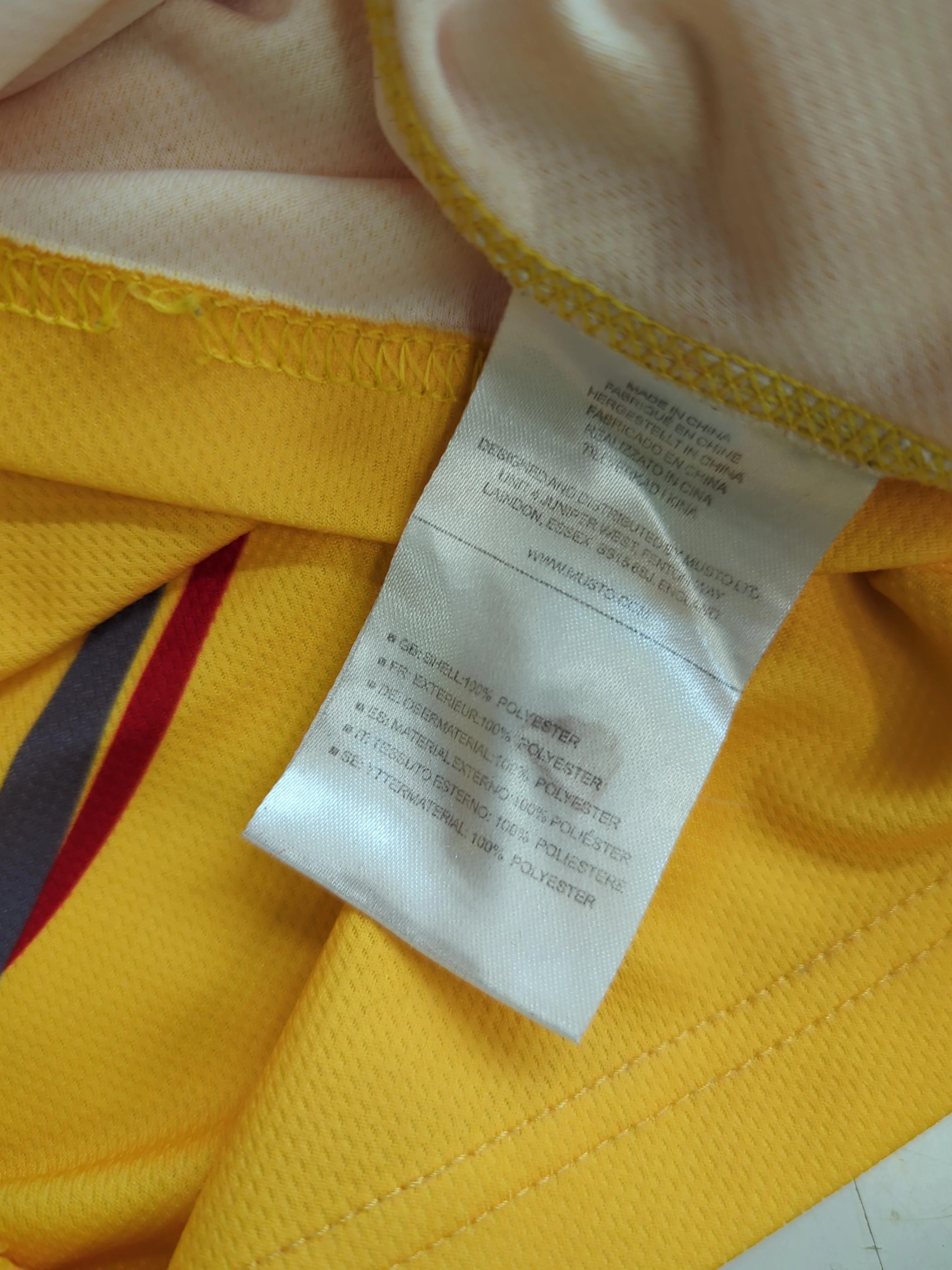 Musto Men's Loungewear XL Yellow Graphic 100% Polyester Crew Neck Basic - Image 6