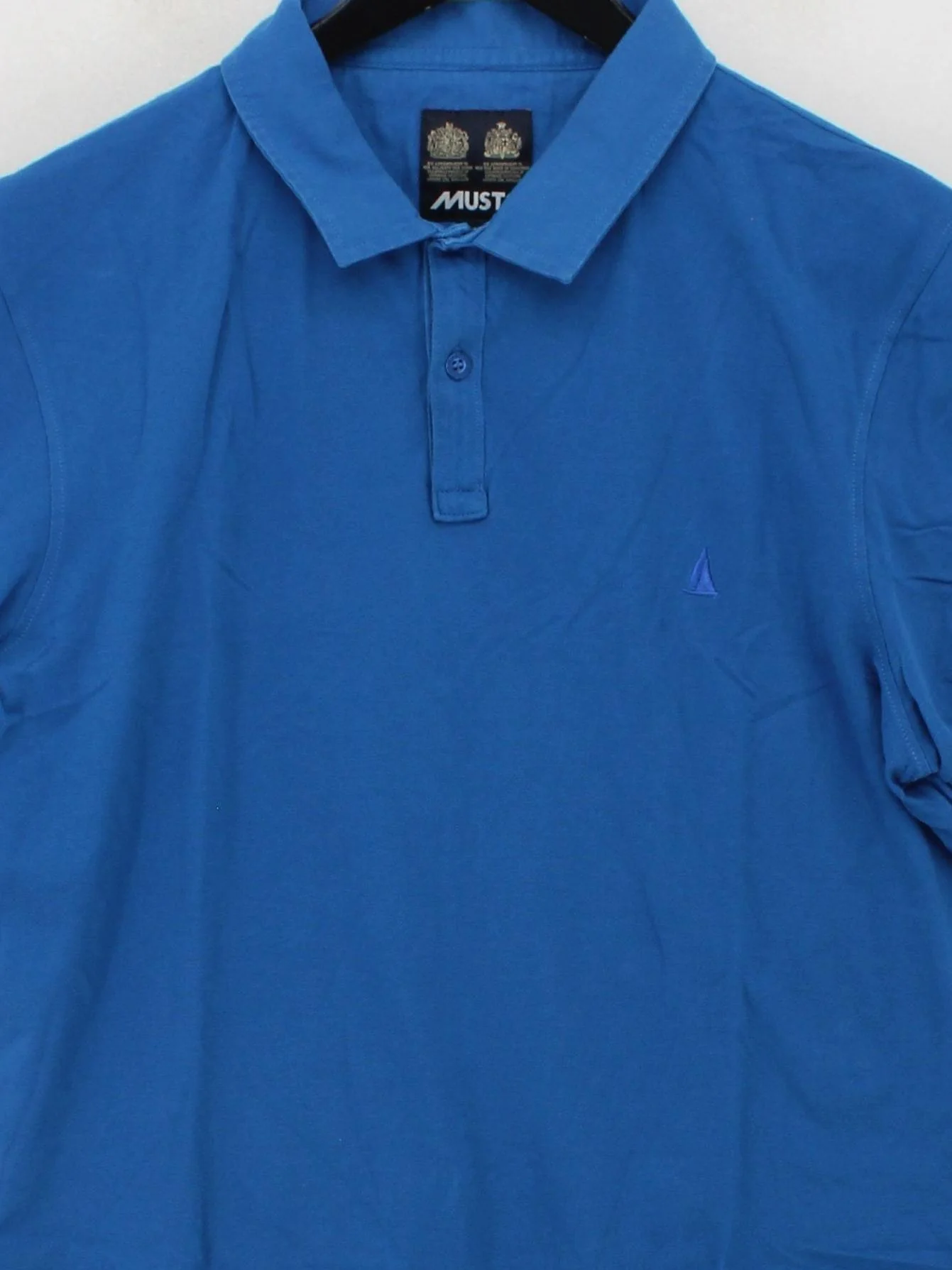 Musto Men's Polo L Blue 100% Cotton Basic - Image 3