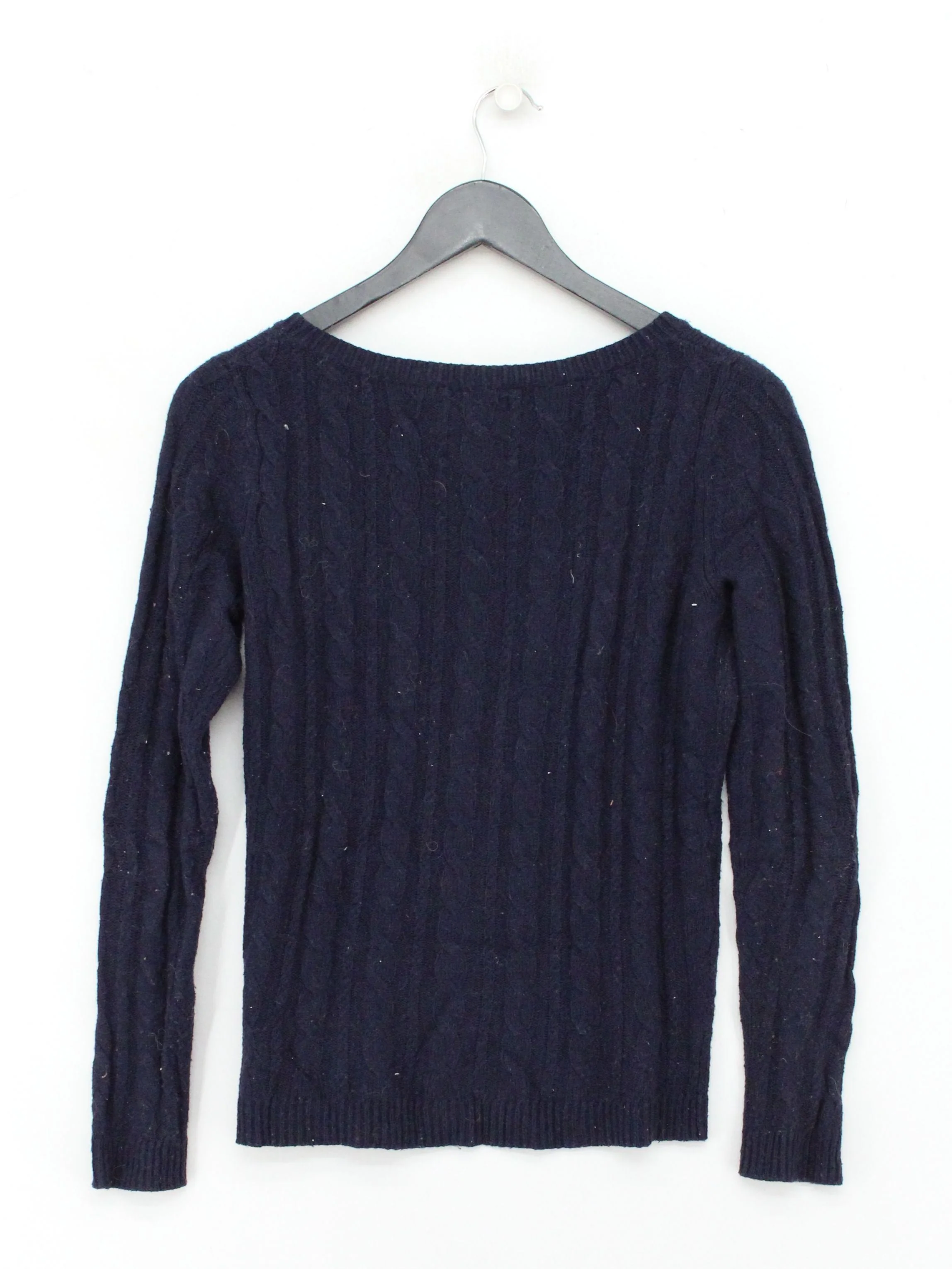 Musto Women's Jumper UK 8 Blue Viscose with Polyester, Nylon, Wool Pullover - Image 2