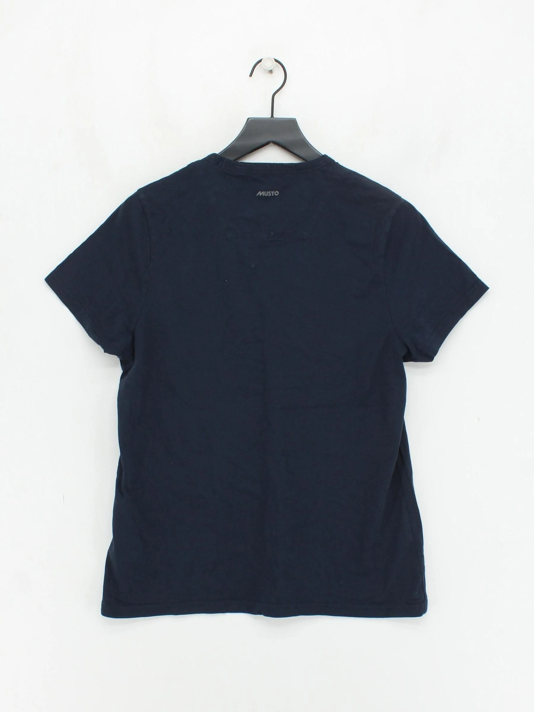 Musto Women's T-Shirt L Blue 100% Cotton Short Sleeve Round Neck Basic - Image 2