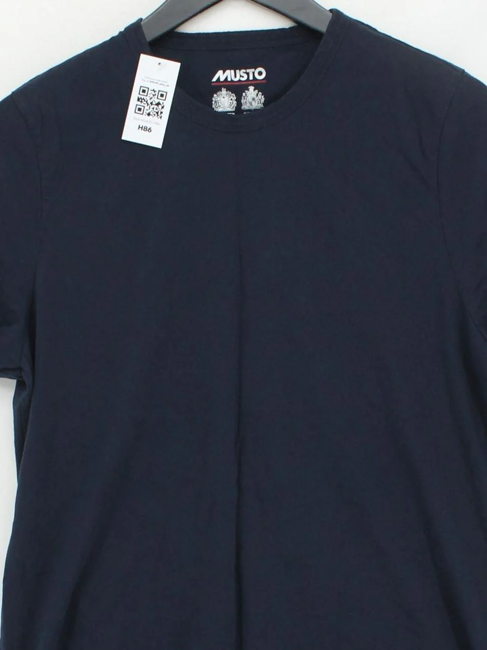 Musto Women's T-Shirt L Blue 100% Cotton Short Sleeve Round Neck Basic - Image 3