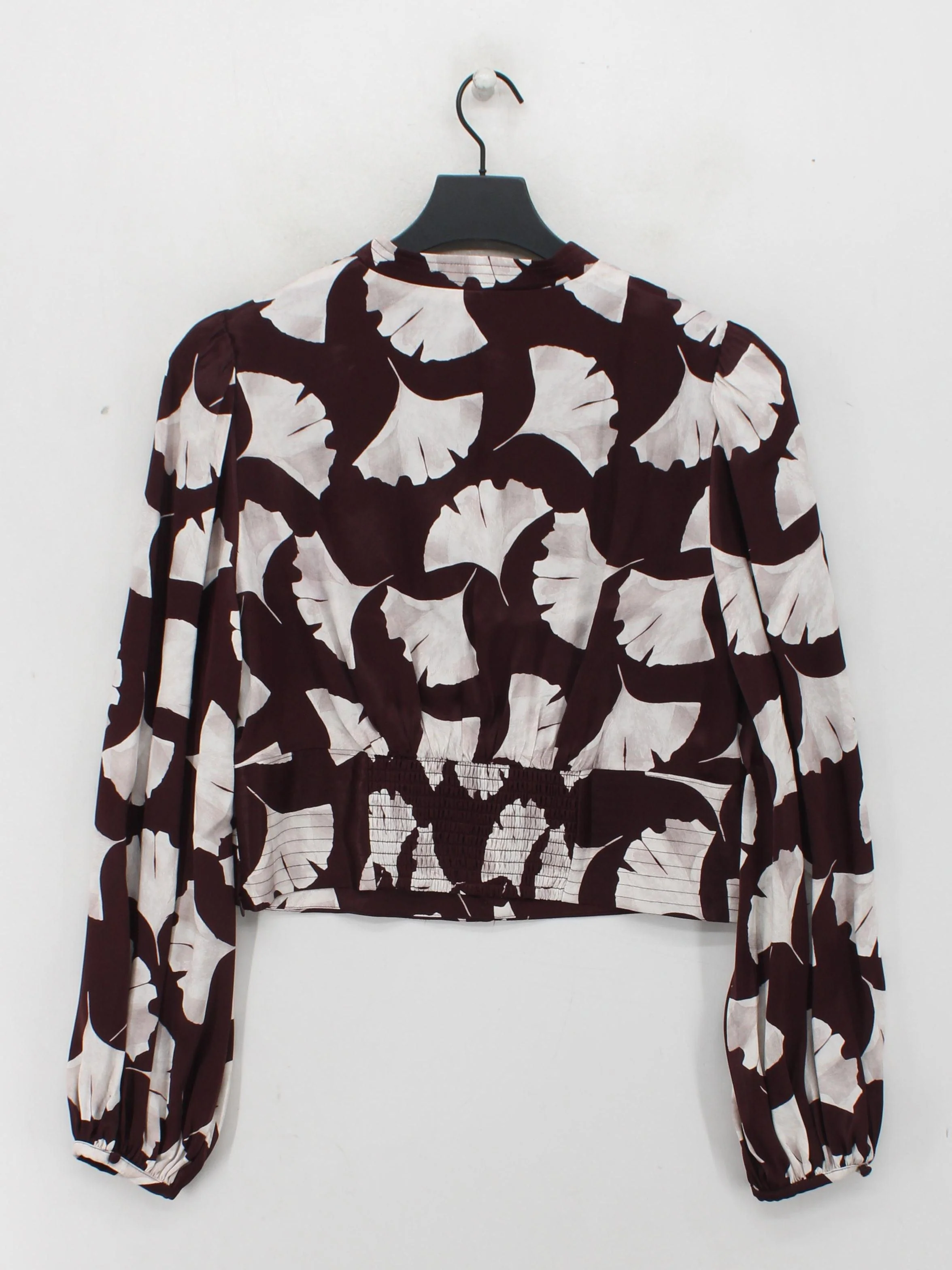 MV LIMITED Women's Top UK 14 Brown Viscose with Polyester Basic - Image 2