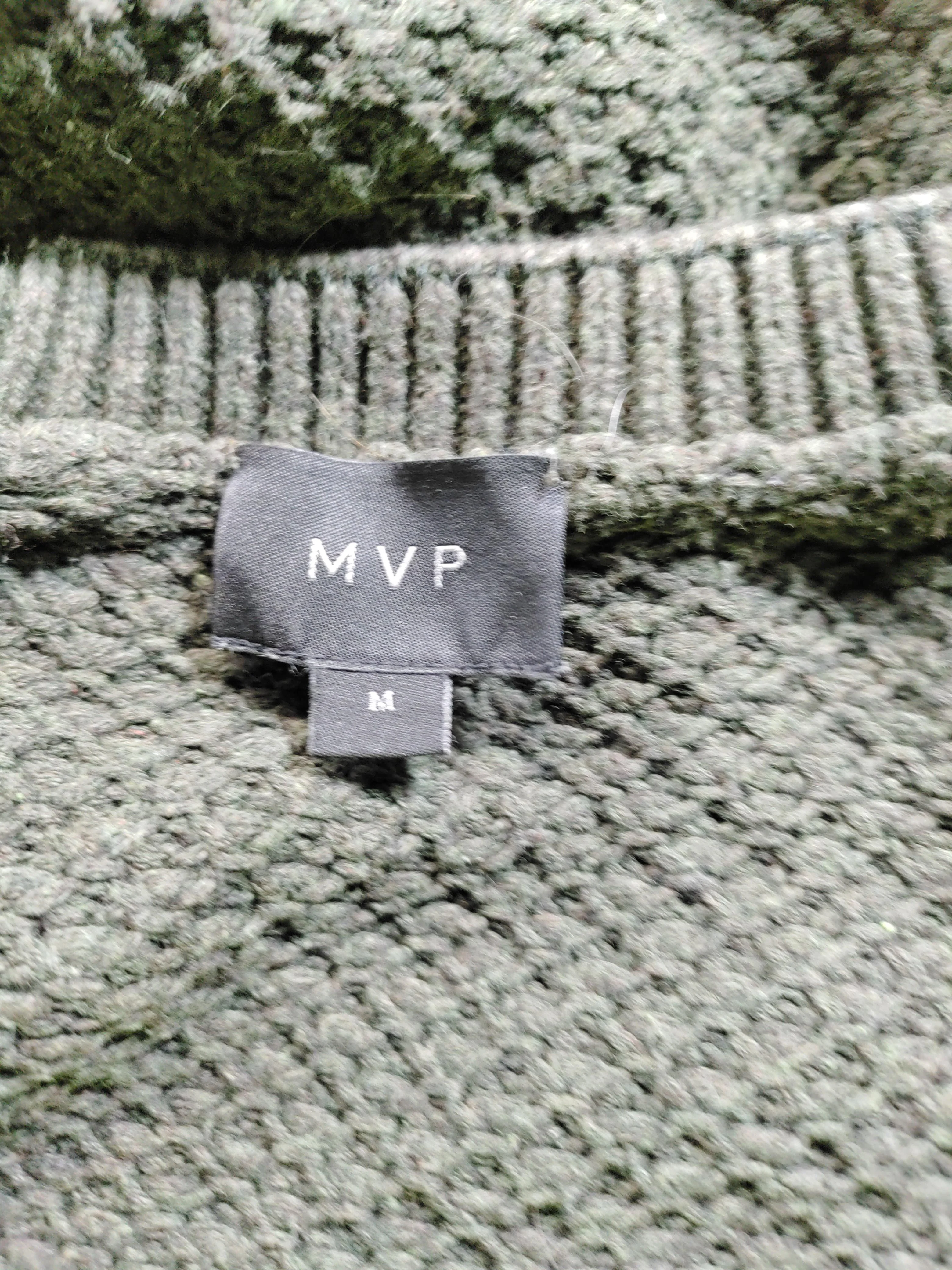 MVP Men's Jumper M Green 100% Cotton Round Neck Pullover - Image 6