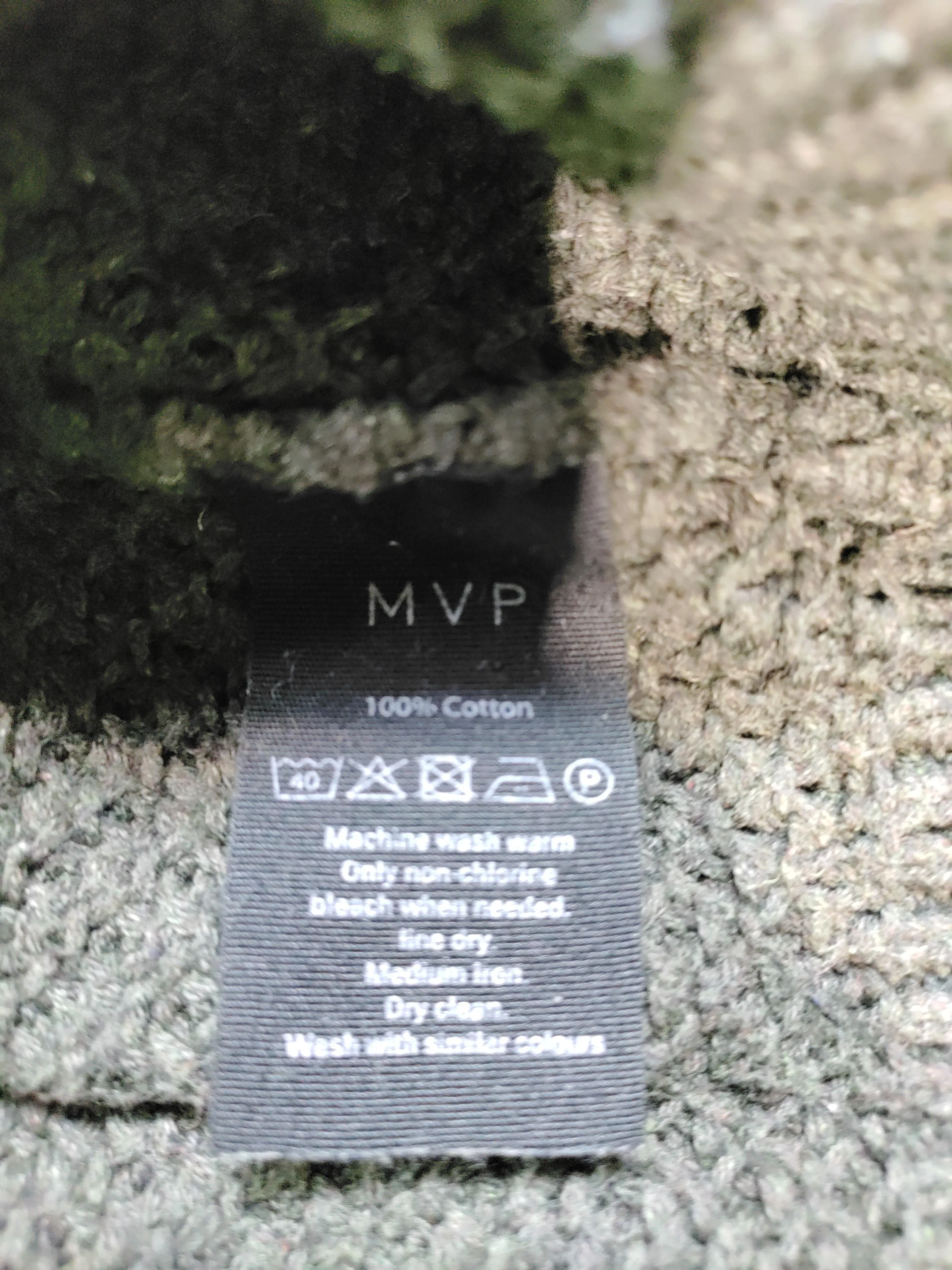 MVP Men's Jumper M Green 100% Cotton Round Neck Pullover - Image 7