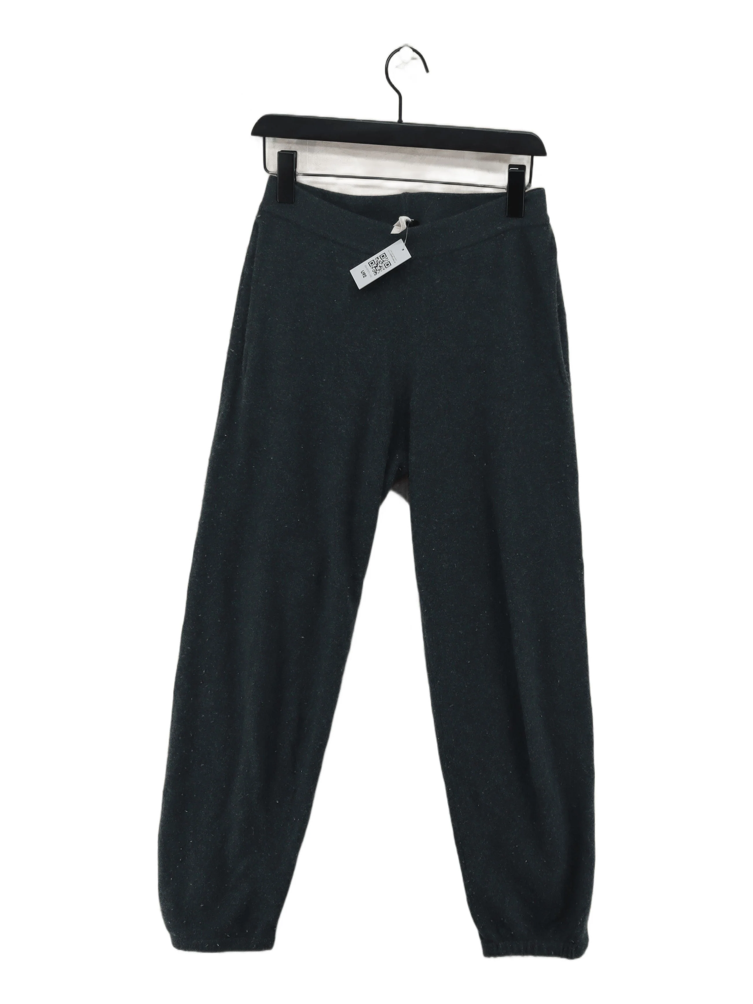 Naadam Women's Sports Bottoms M Green 100% Cashmere Tapered Sweatpants