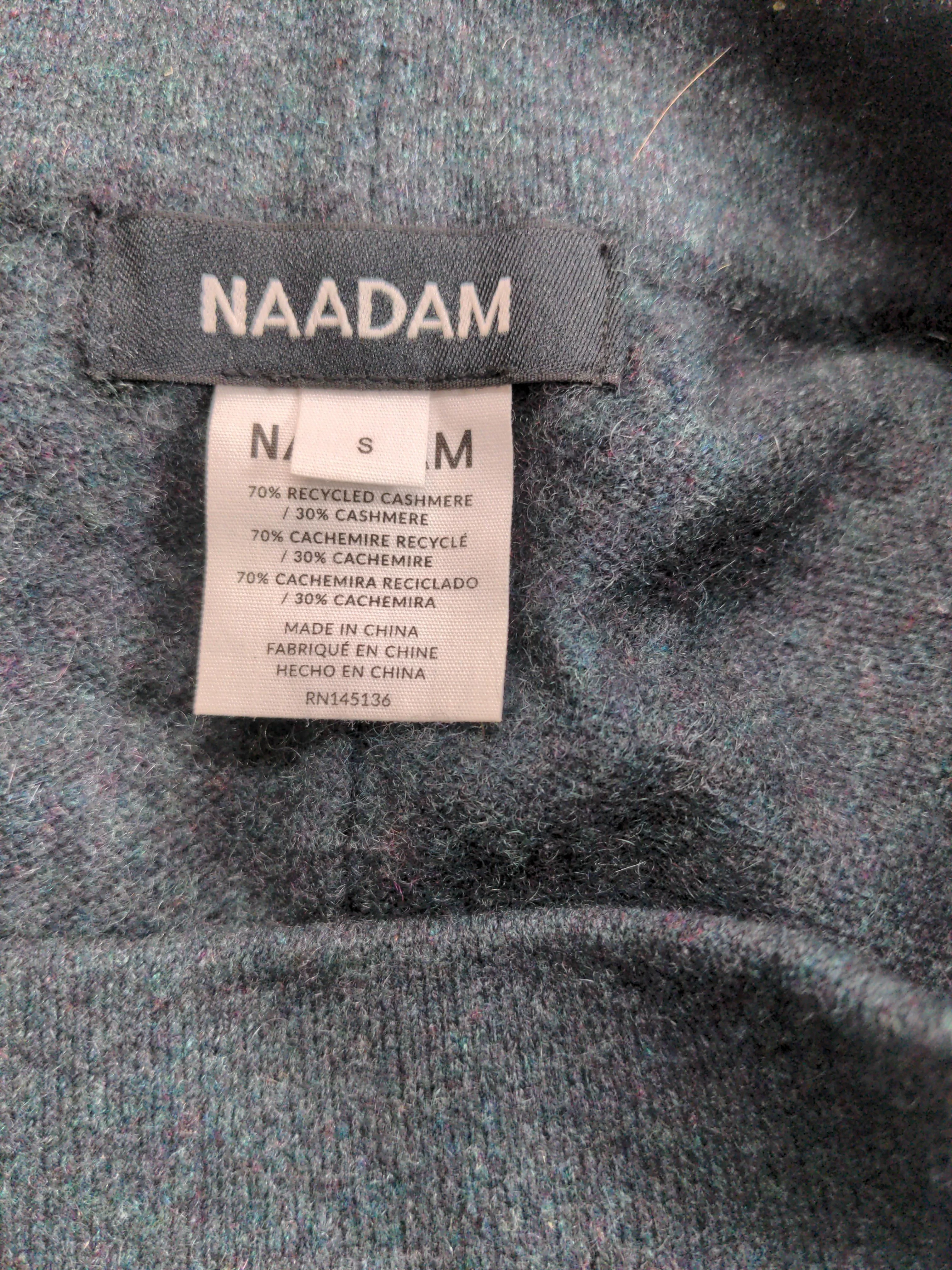 Naadam Women's Sports Bottoms M Green 100% Cashmere Tapered Sweatpants - Image 6