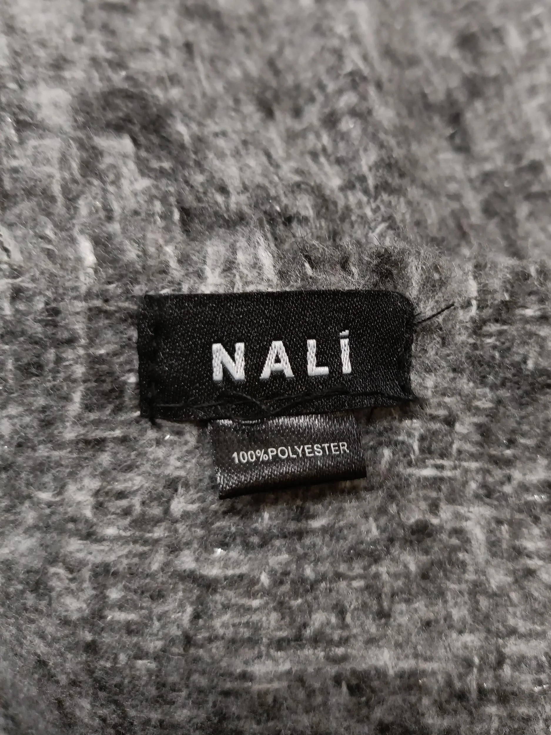 Nali Men's Scarf Grey 100% Polyester Scarf - Image 5