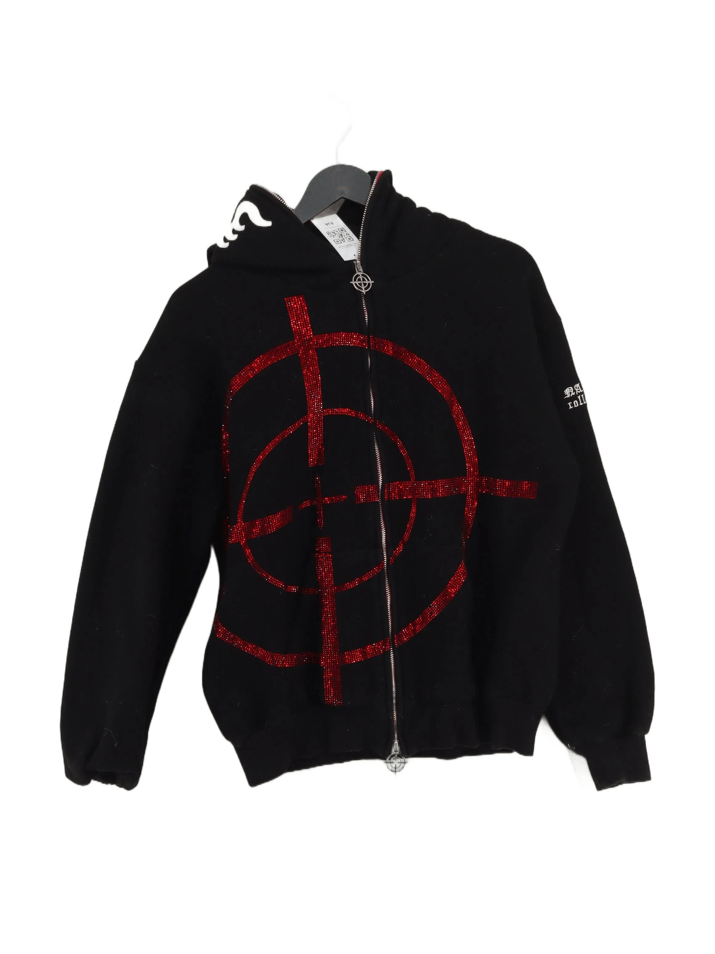 Named Collective Men's Hoodie XS Black Graphic 100% Cotton Pullover