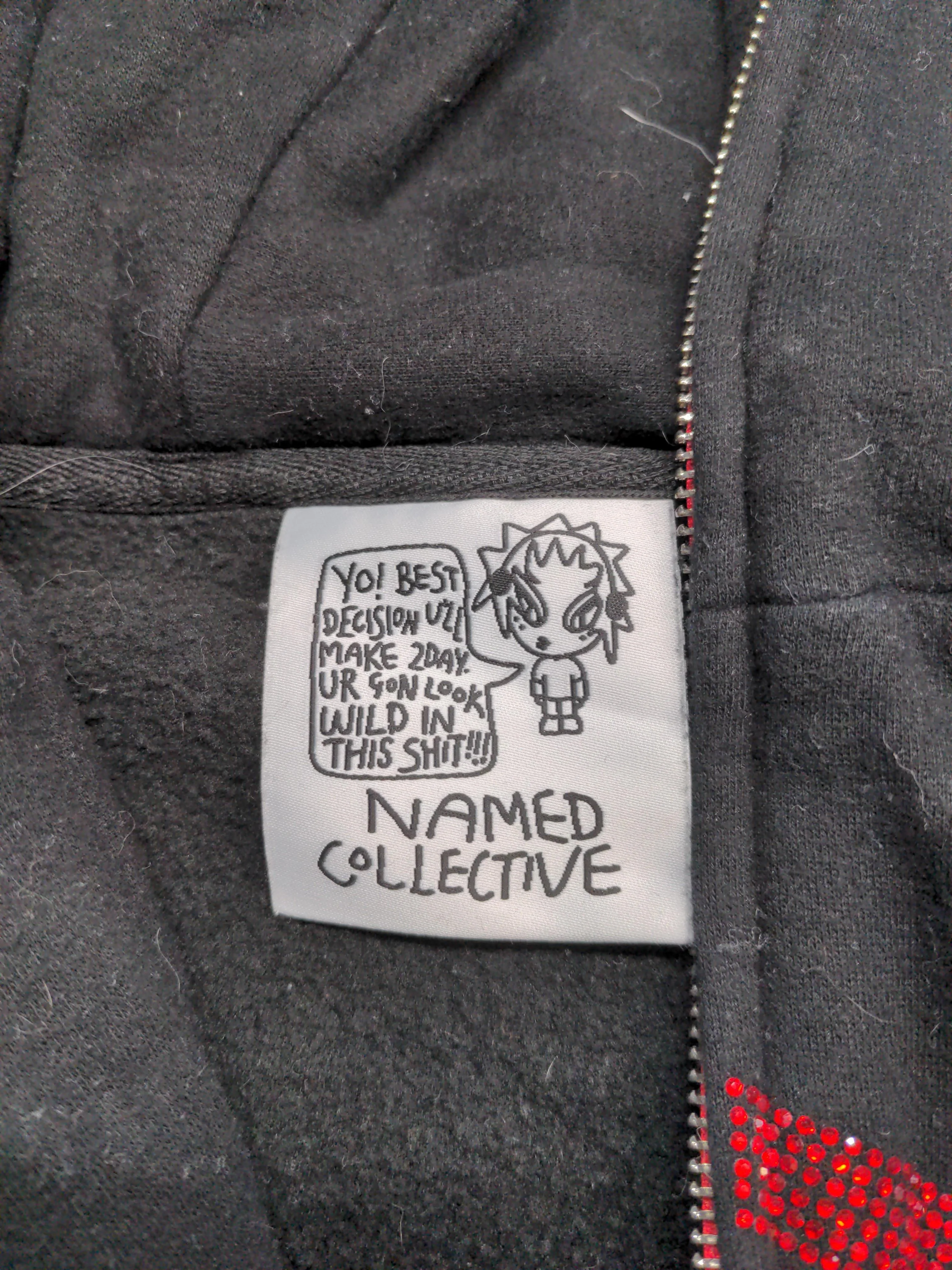 Named Collective Men's Hoodie XS Black Graphic 100% Cotton Pullover - Image 6