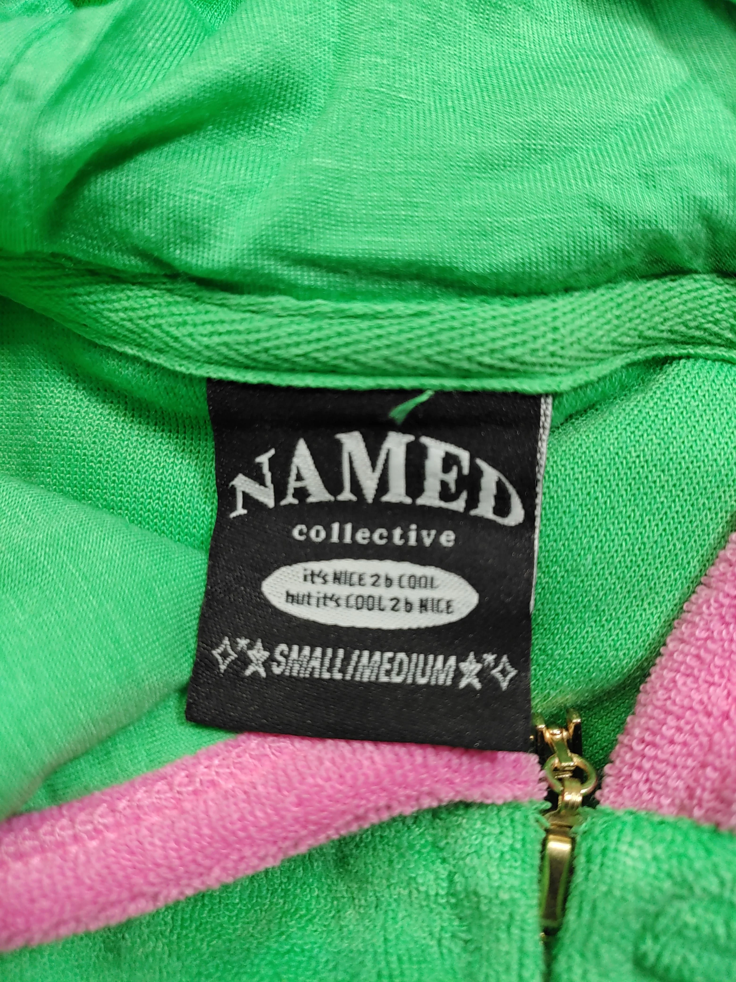 Named Collective Women's Hoodie S Green 100% Cotton Vest - Image 5