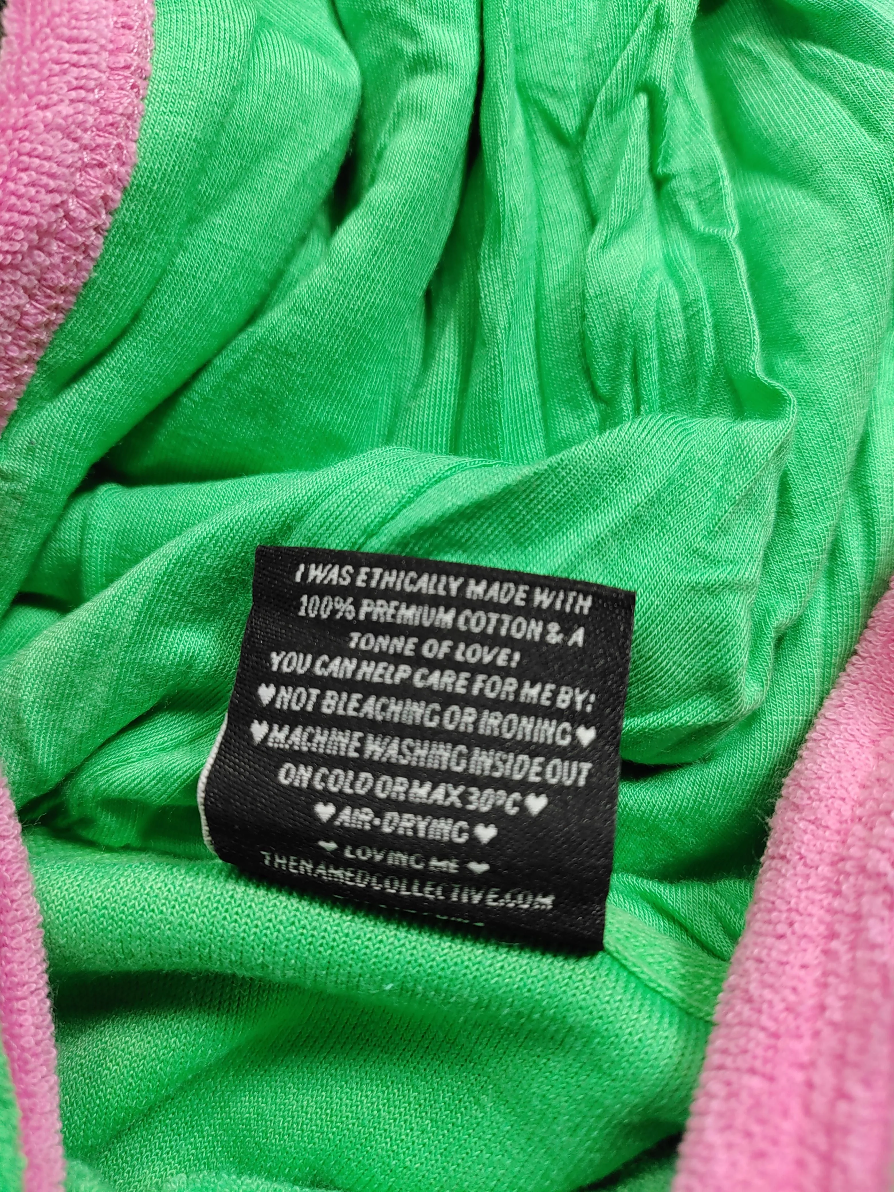 Named Collective Women's Hoodie S Green 100% Cotton Vest - Image 6