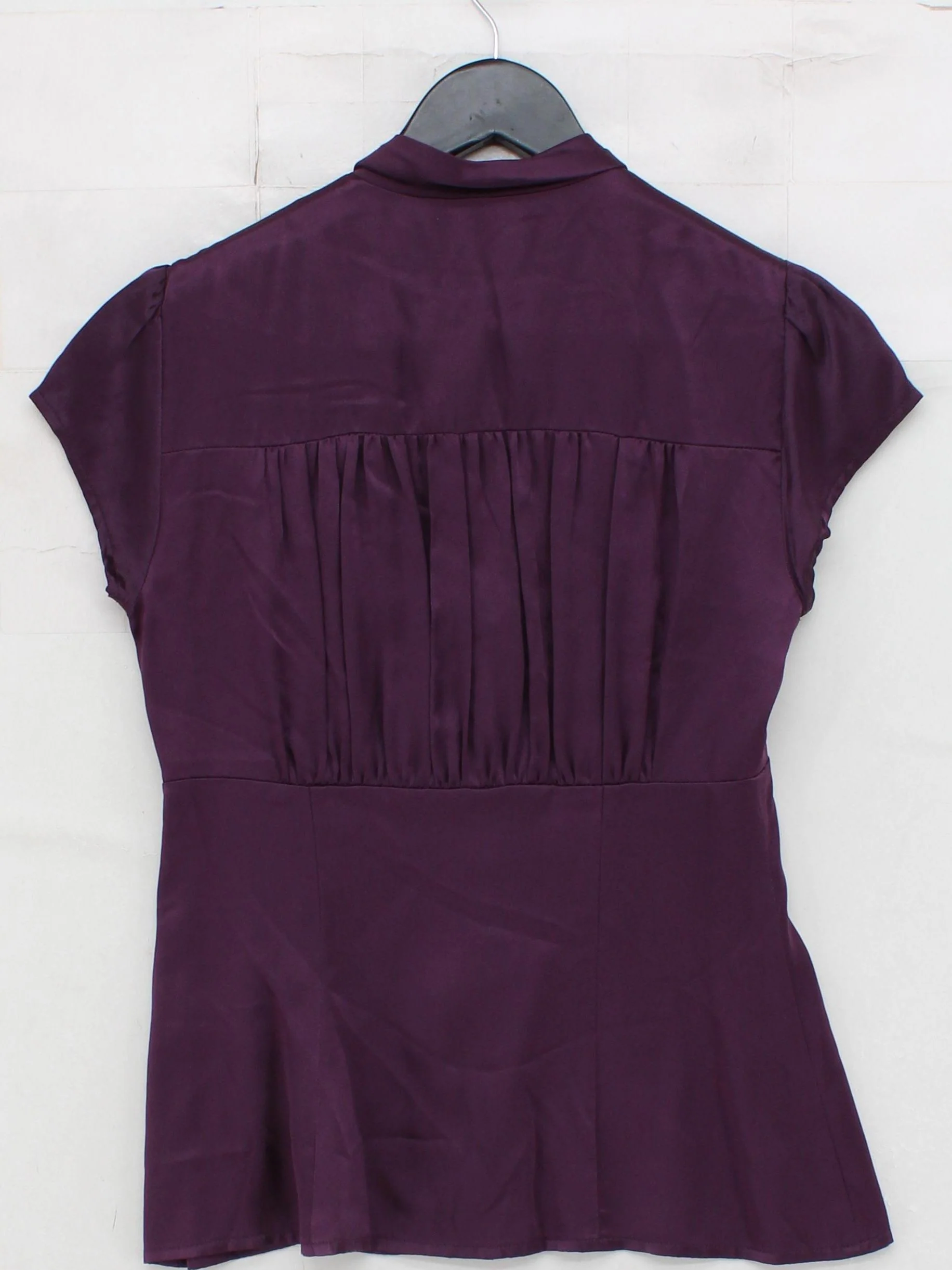 Nanette Lepore Women's Blouse S Purple Silk with Acetate Basic - Image 2
