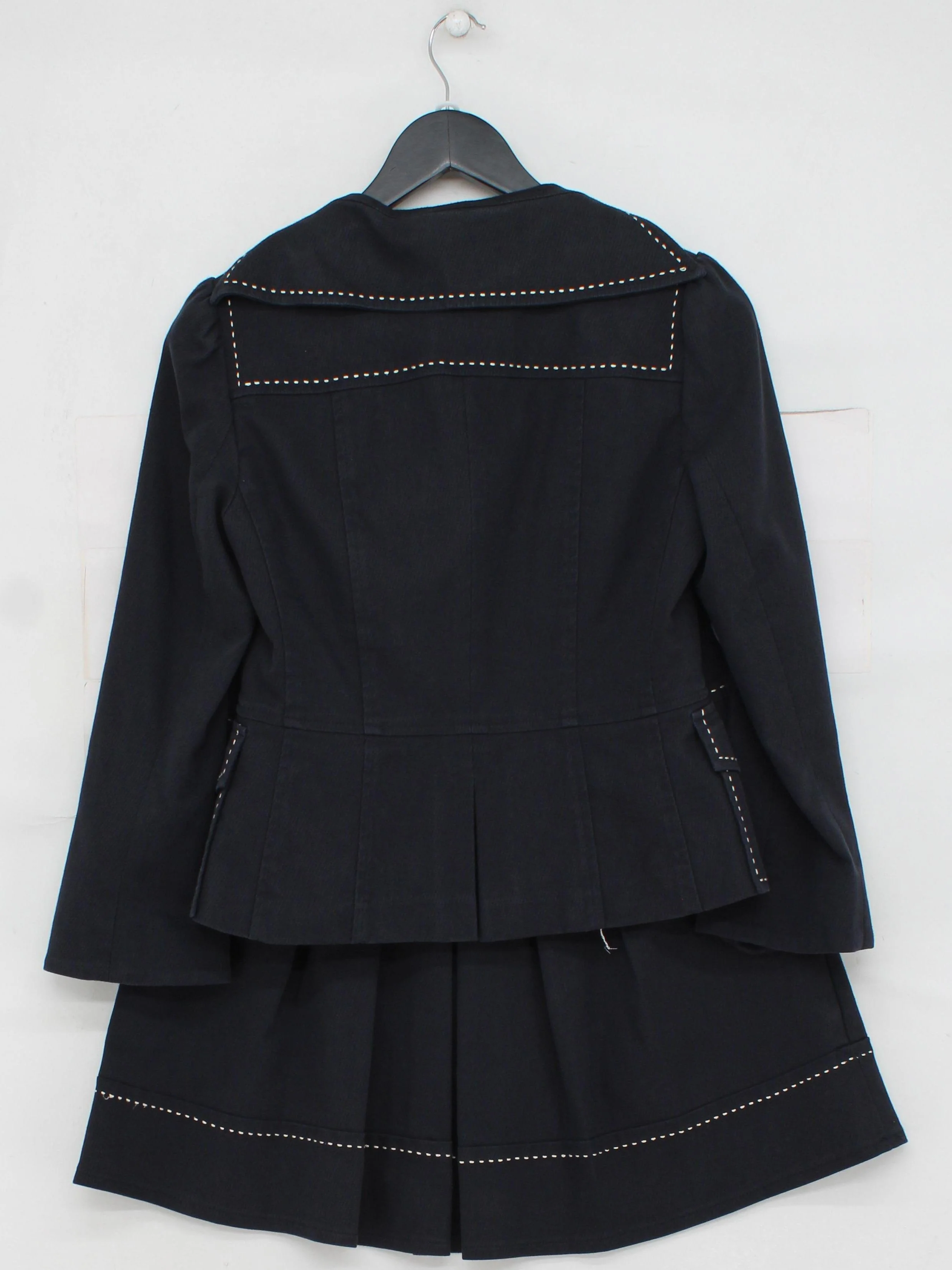 Nanette Lepore Women's Two Piece Suit UK 8 Blue Cotton - Image 2