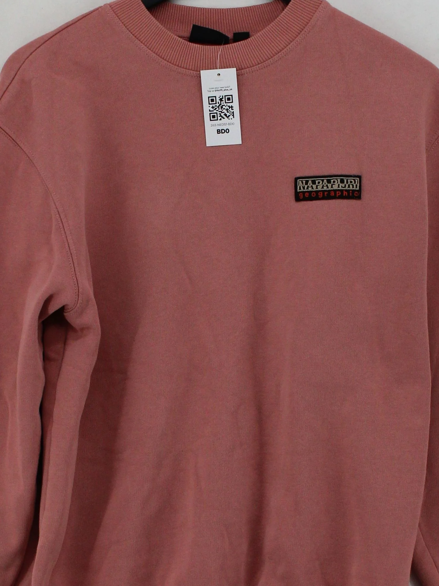 Napapijri Men's Hoodie M Red 100% Cotton Pullover - Image 3
