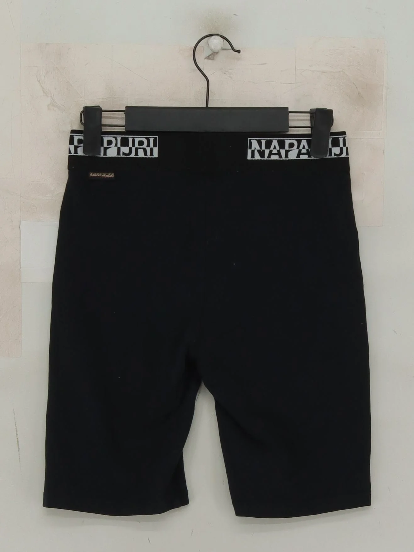 Napapijri Men's Shorts M Black 100% Cotton Sweat - Image 2