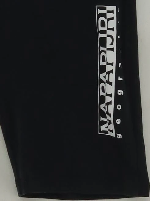 Napapijri Men's Shorts M Black 100% Cotton Sweat - Image 4