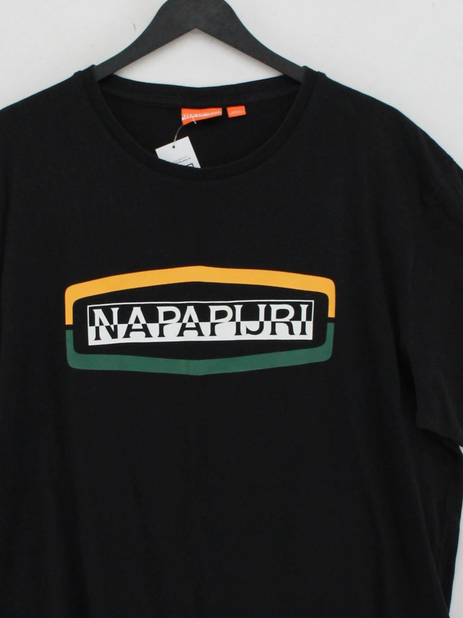 Napapijri Men's T-Shirt XXL Black Graphic 100% Other Basic - Image 3