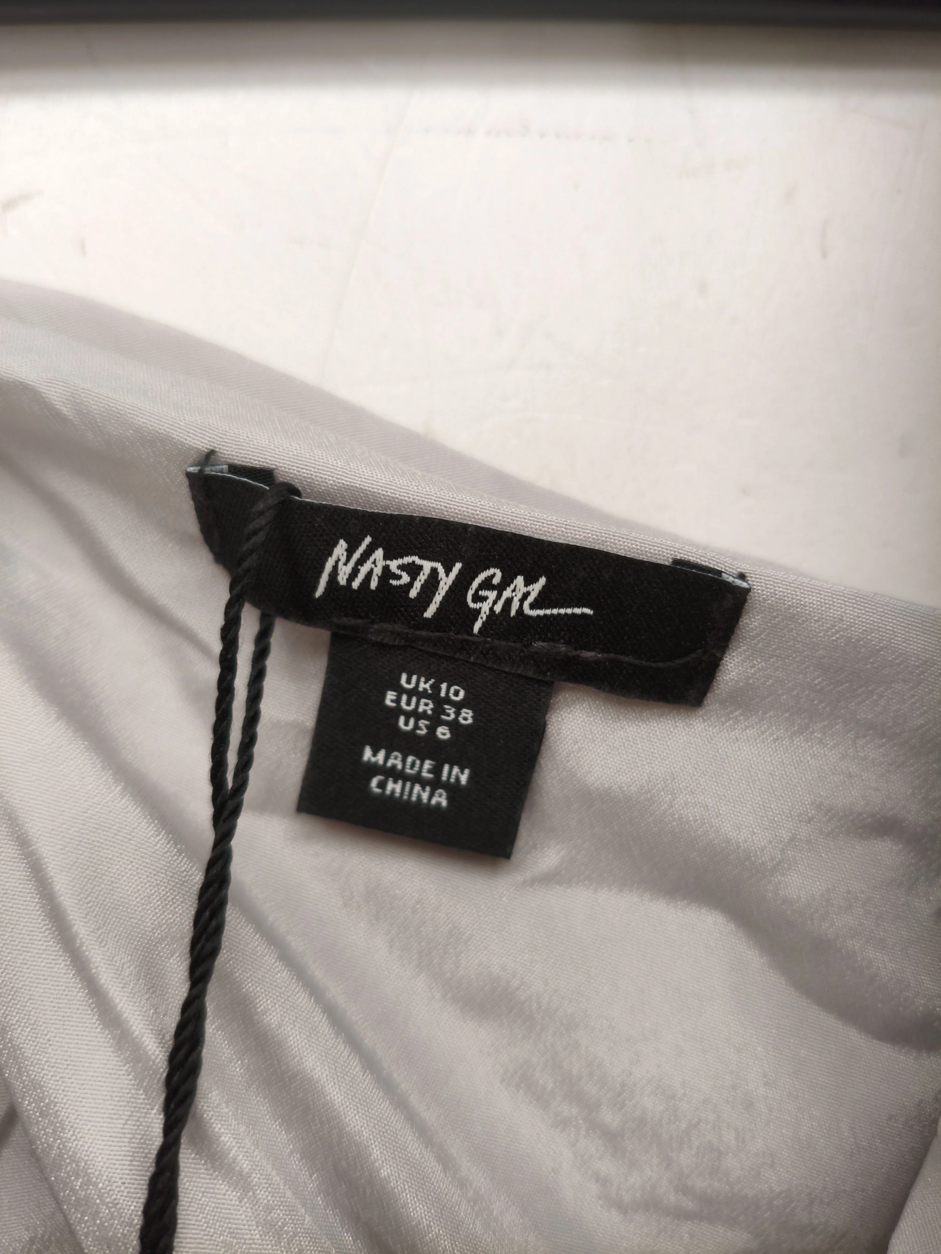 Nasty Gal Women's Top UK 10 Silver Polyester with Other Basic New with tags - Image 5