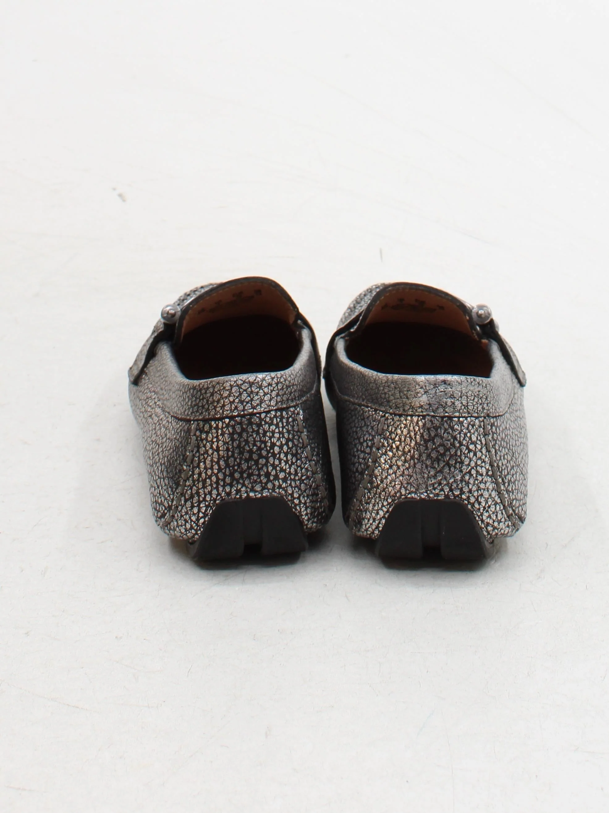 Naturalizer Women's Flat Shoes UK 3 Silver 100% Leather Loafer - Image 3