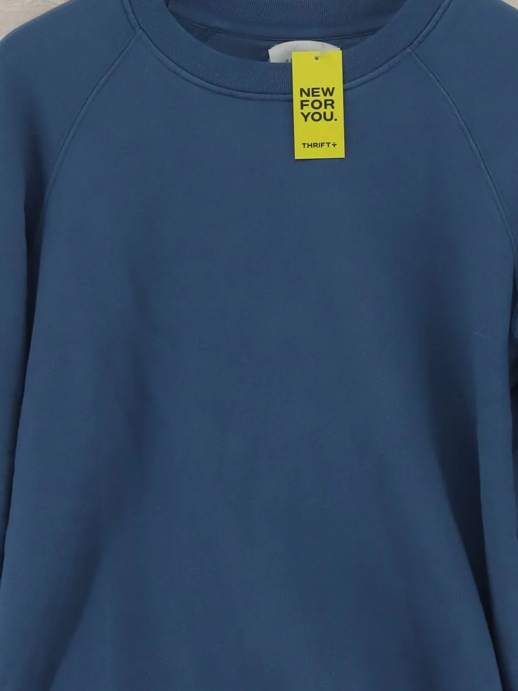 Navy Grey Men's Hoodie S Blue 100% Cotton Pullover - Image 3