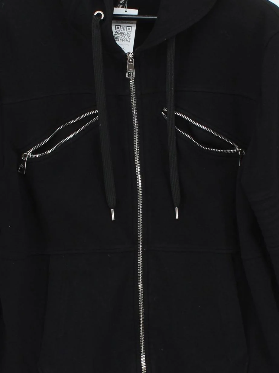 Neil Barrett Men's Hoodie L Black Viscose with Elastane Pullover - Image 3