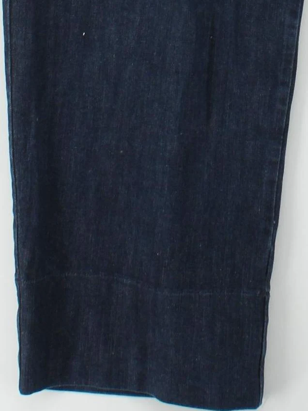 Neirami Men's Trousers L Blue Cotton with Elastane Wide-Leg Capri - Image 4