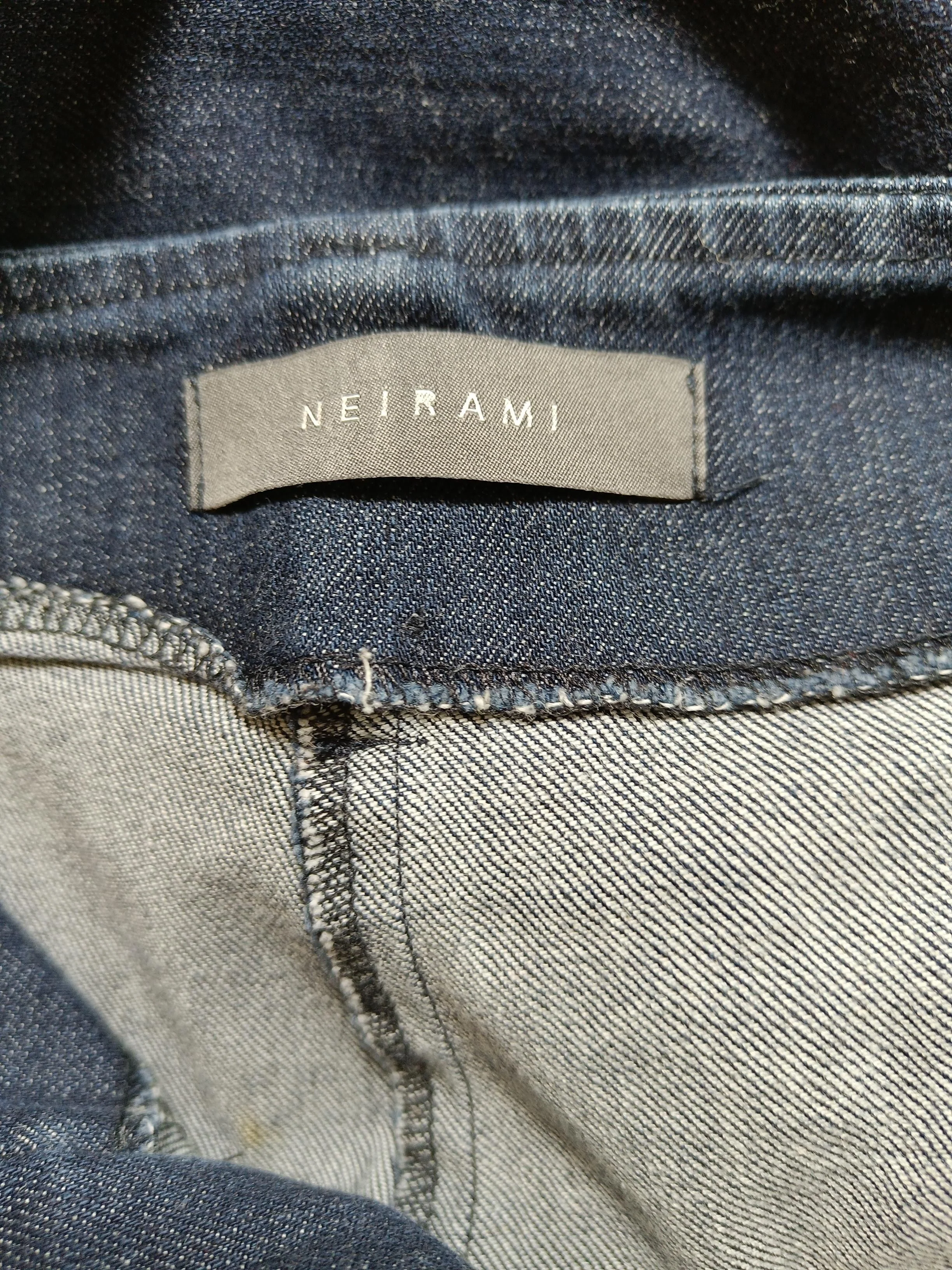Neirami Men's Trousers L Blue Cotton with Elastane Wide-Leg Capri - Image 6
