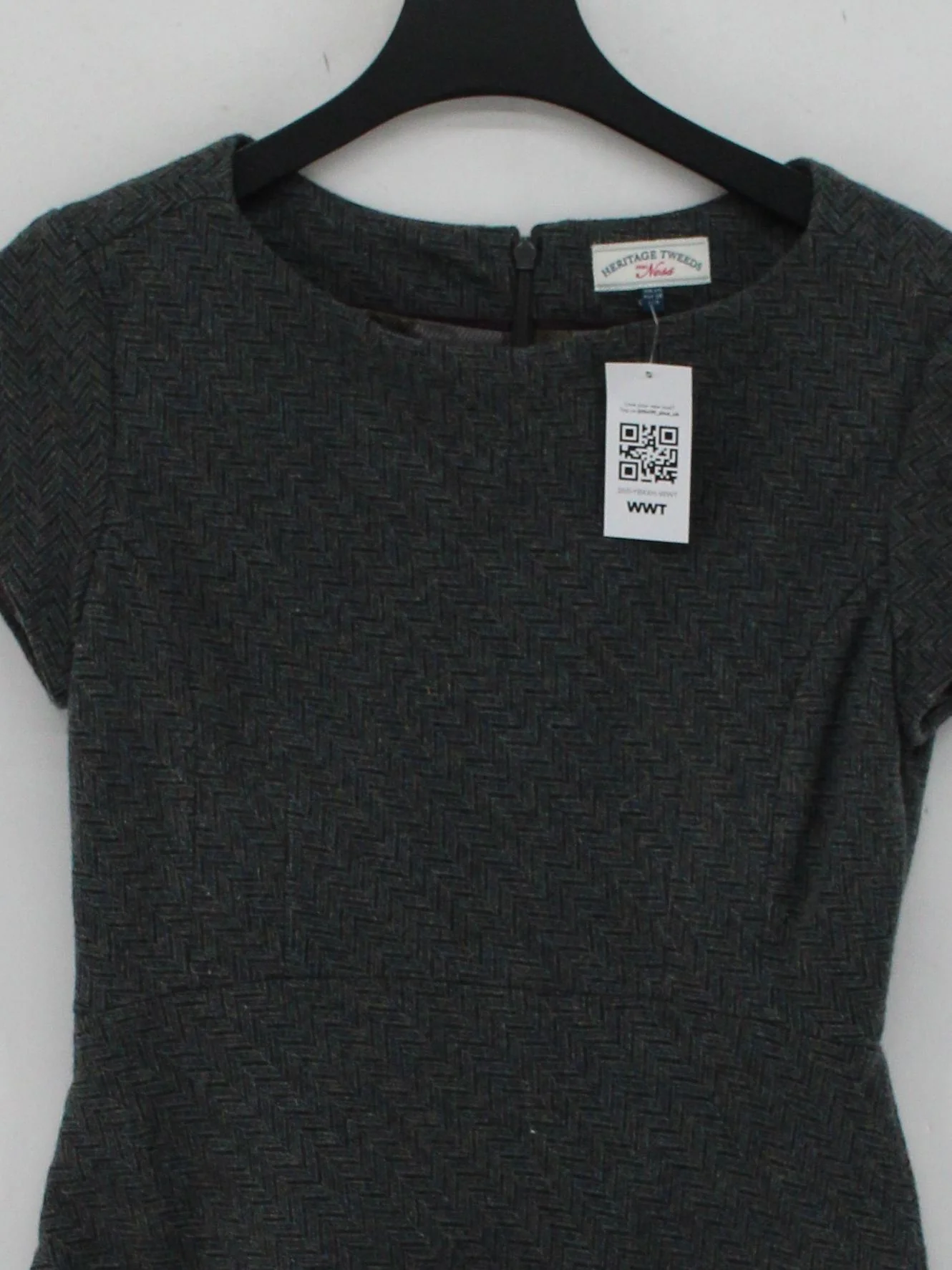 Ness A-Line Mini Dress UK10 in Grey - Image 3