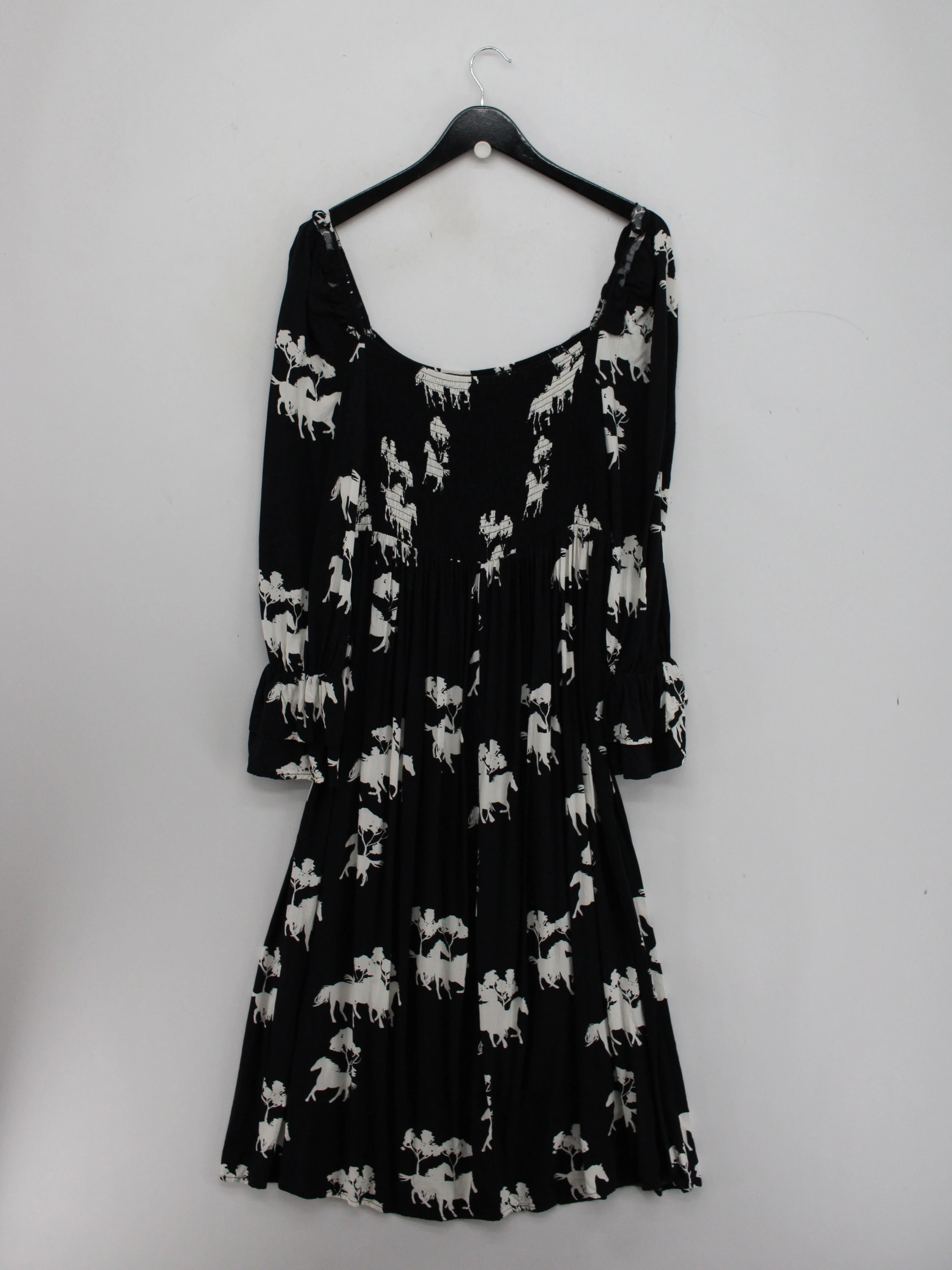 Never Fully Dressed A-Line Midi Dress UK16 in Black - Image 2