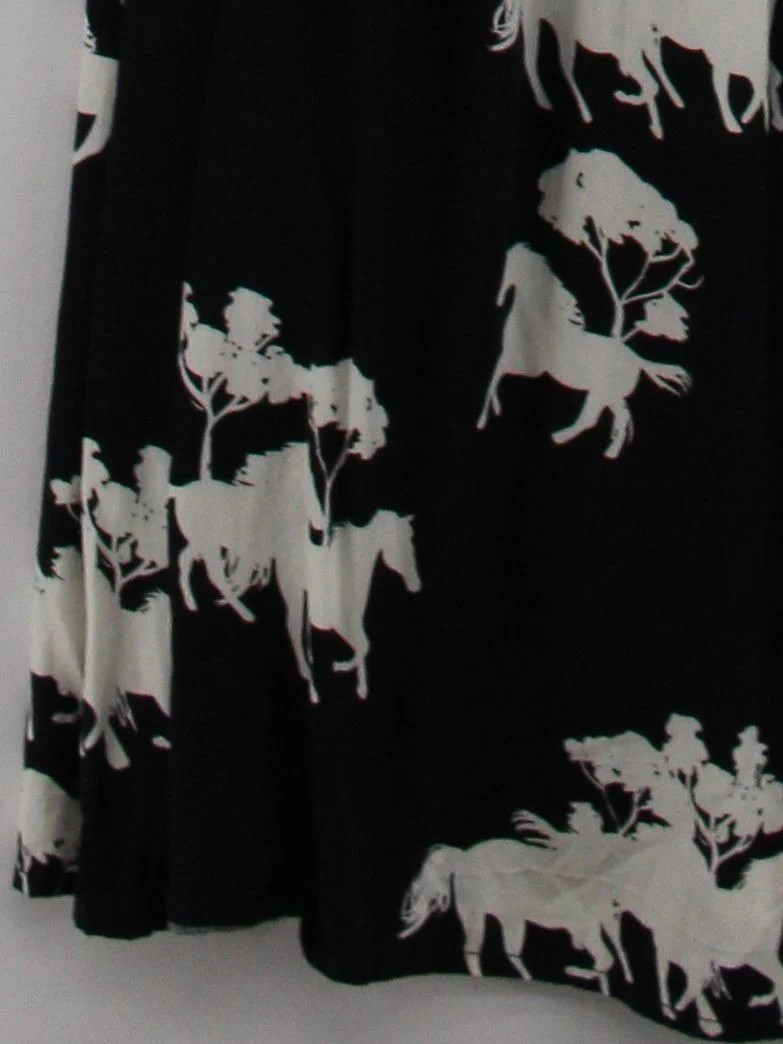 Never Fully Dressed A-Line Midi Dress UK16 in Black - Image 4