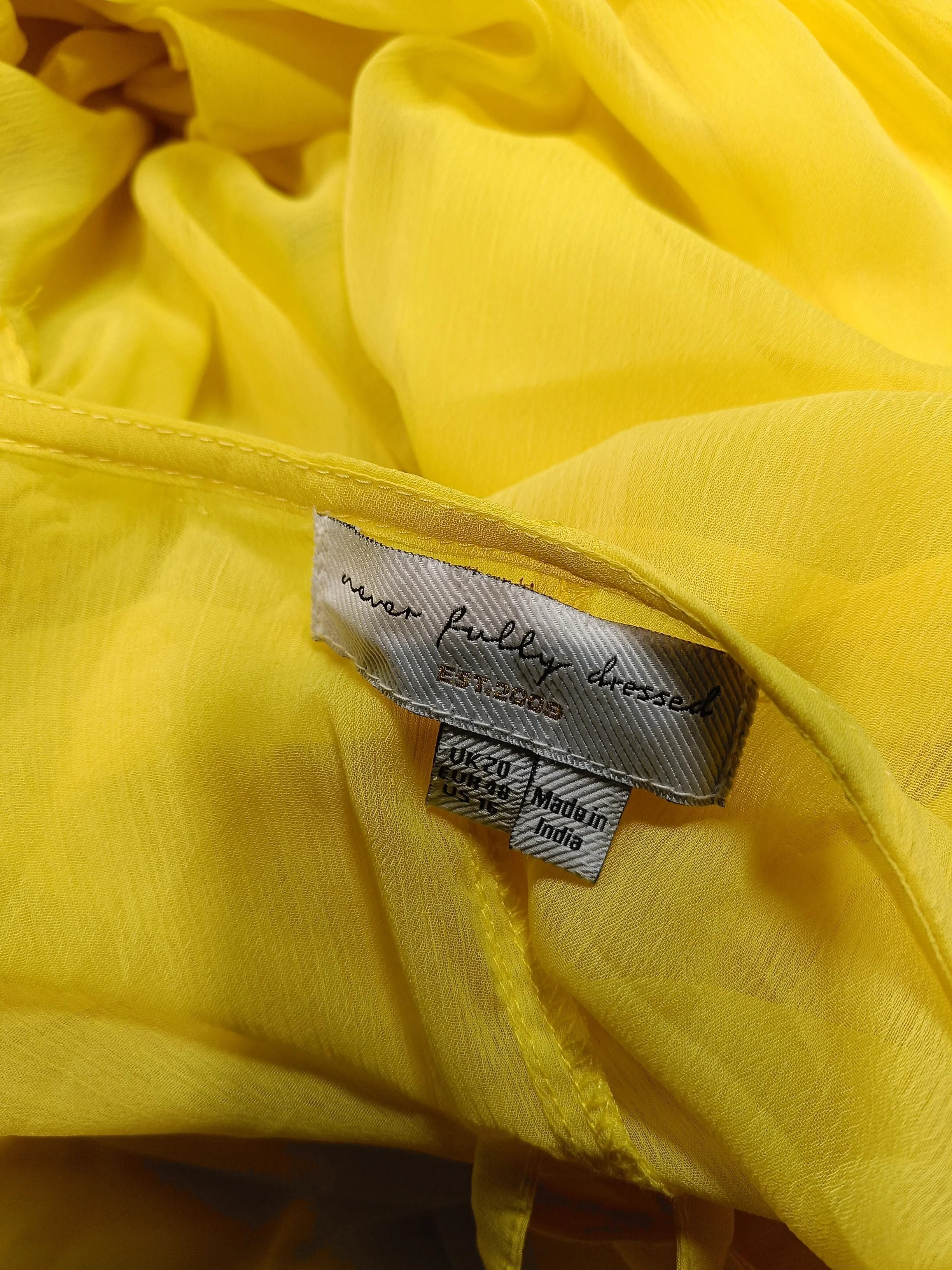 Never Fully Dressed Maxi Dress UK20 in Yellow - Image 5