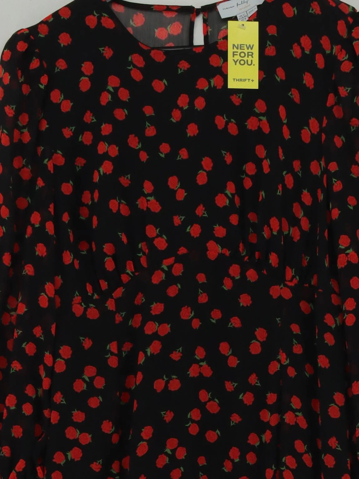 Never Fully Dressed Shirt Midi Dress UK12 in Black - Image 3