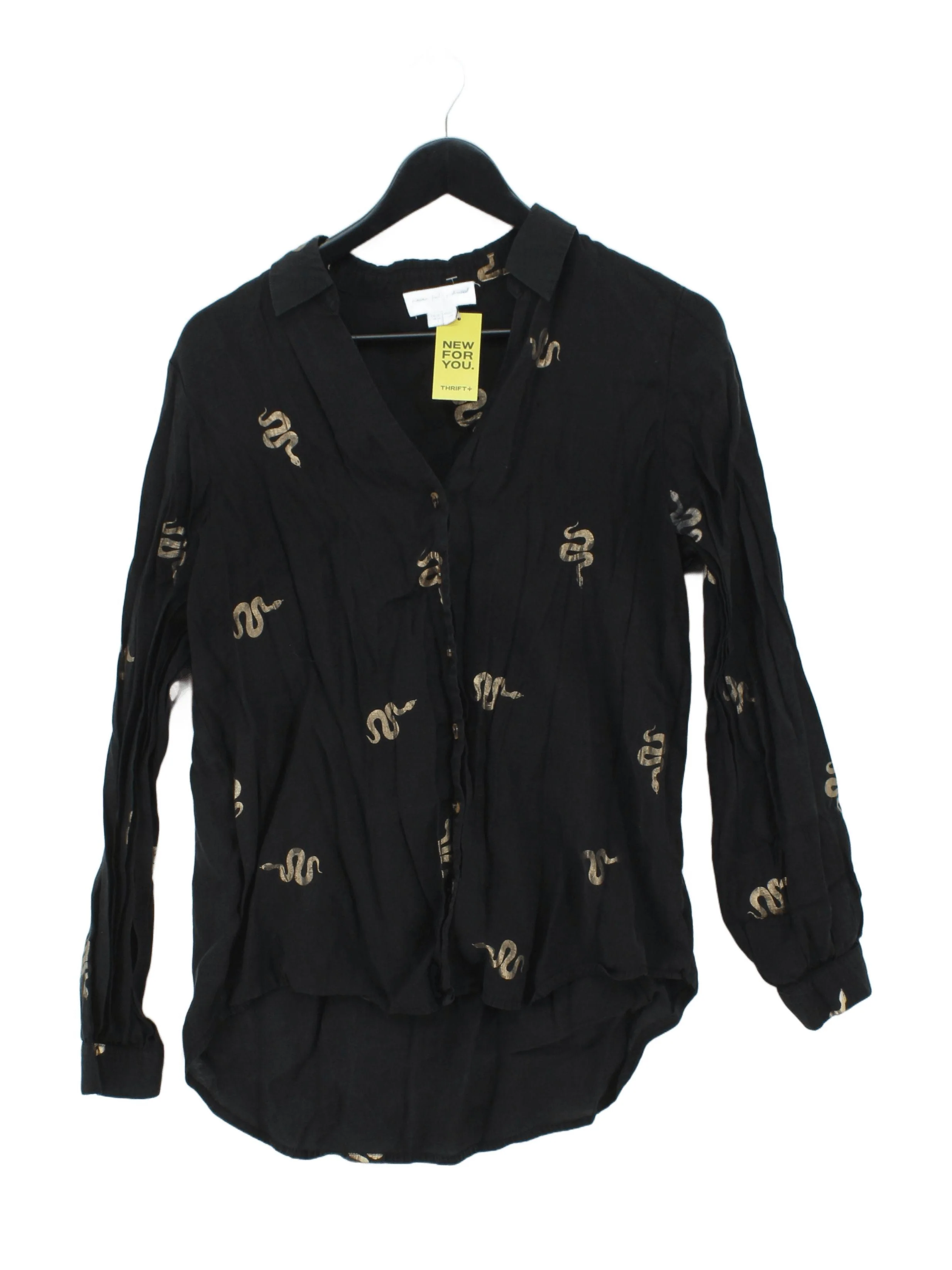 Never Fully Dressed Women's Blouse UK 10 Black Lyocell Modal
