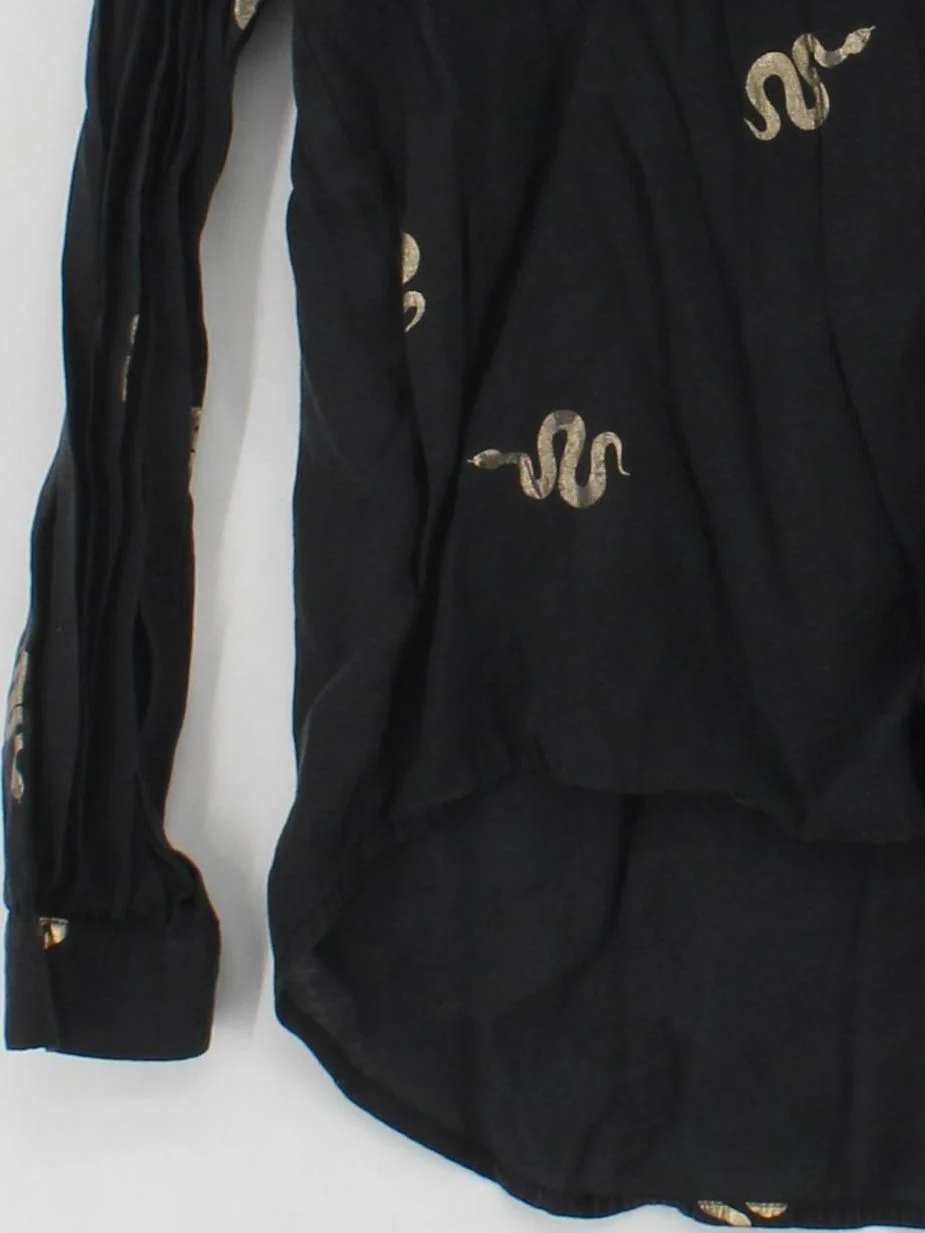 Never Fully Dressed Women's Blouse UK 10 Black Lyocell Modal - Image 4