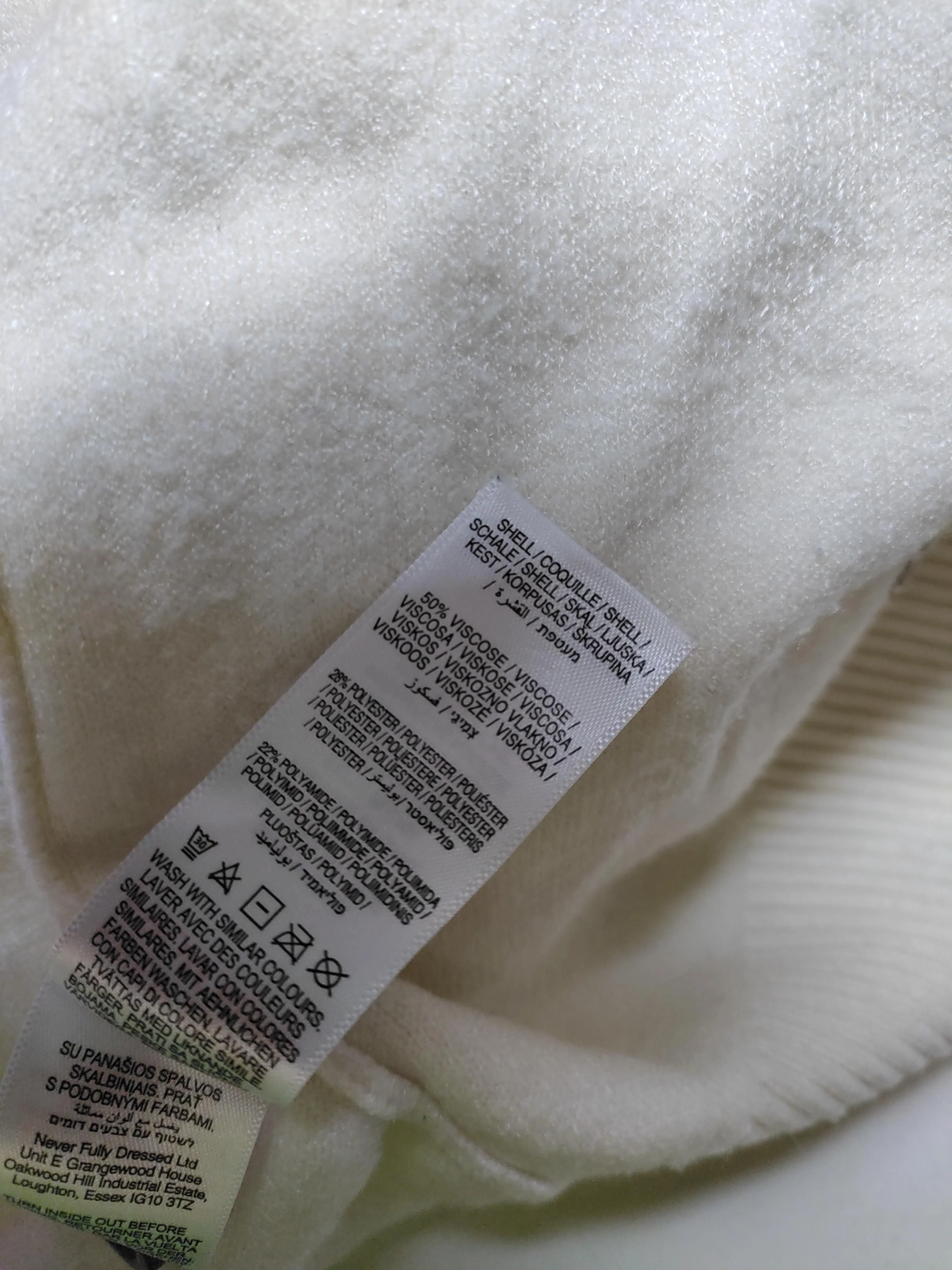 Never Fully Dressed Women's Cardigan L Cream Viscose - Image 6