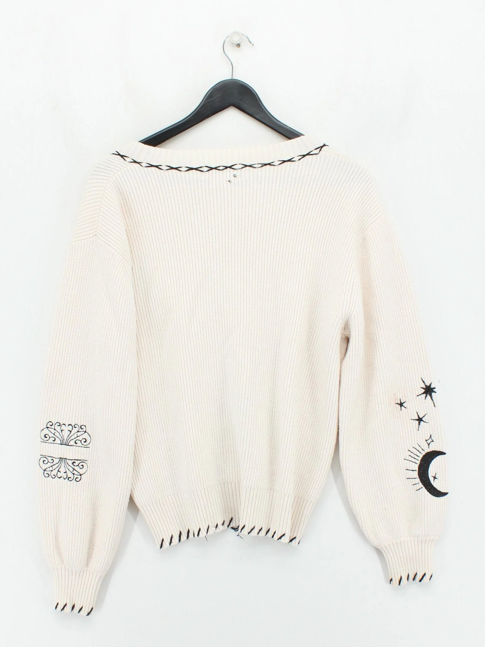 Never Fully Dressed Women's Cardigan M Cream Viscose - Image 2