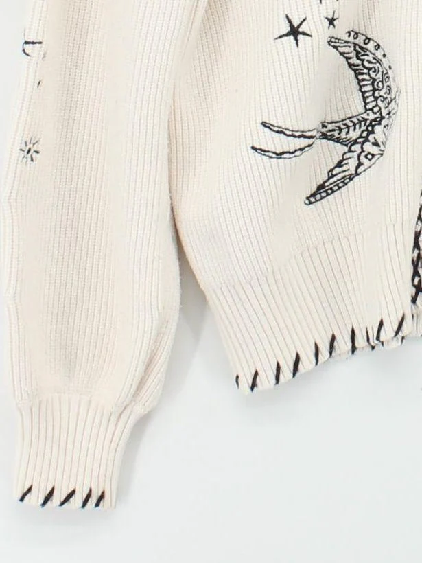 Never Fully Dressed Women's Cardigan M Cream Viscose - Image 4